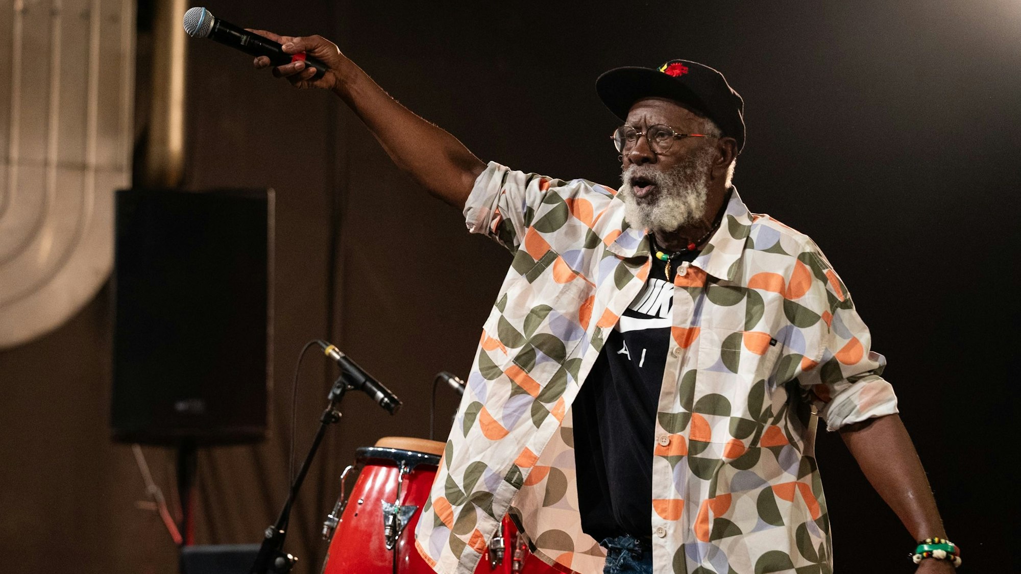 Der Musiker Burning Spear in Köln