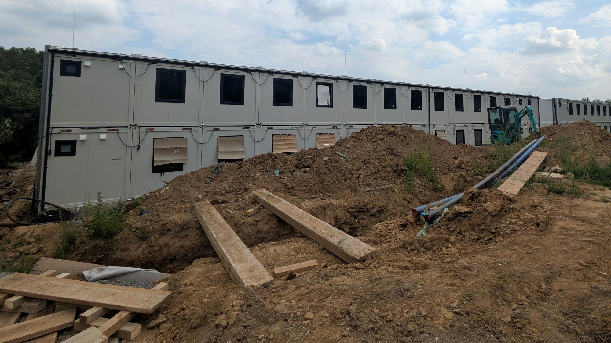 Voraussichtlich im Oktober soll die Zentrale Unterbringungseinheit bezugsfertig sein.