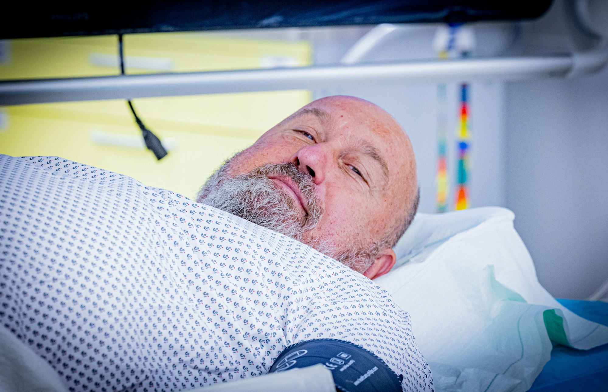 Michael Briese (65) konnte am Morgen nach der Behandlung wieder nach Hause fahren.
