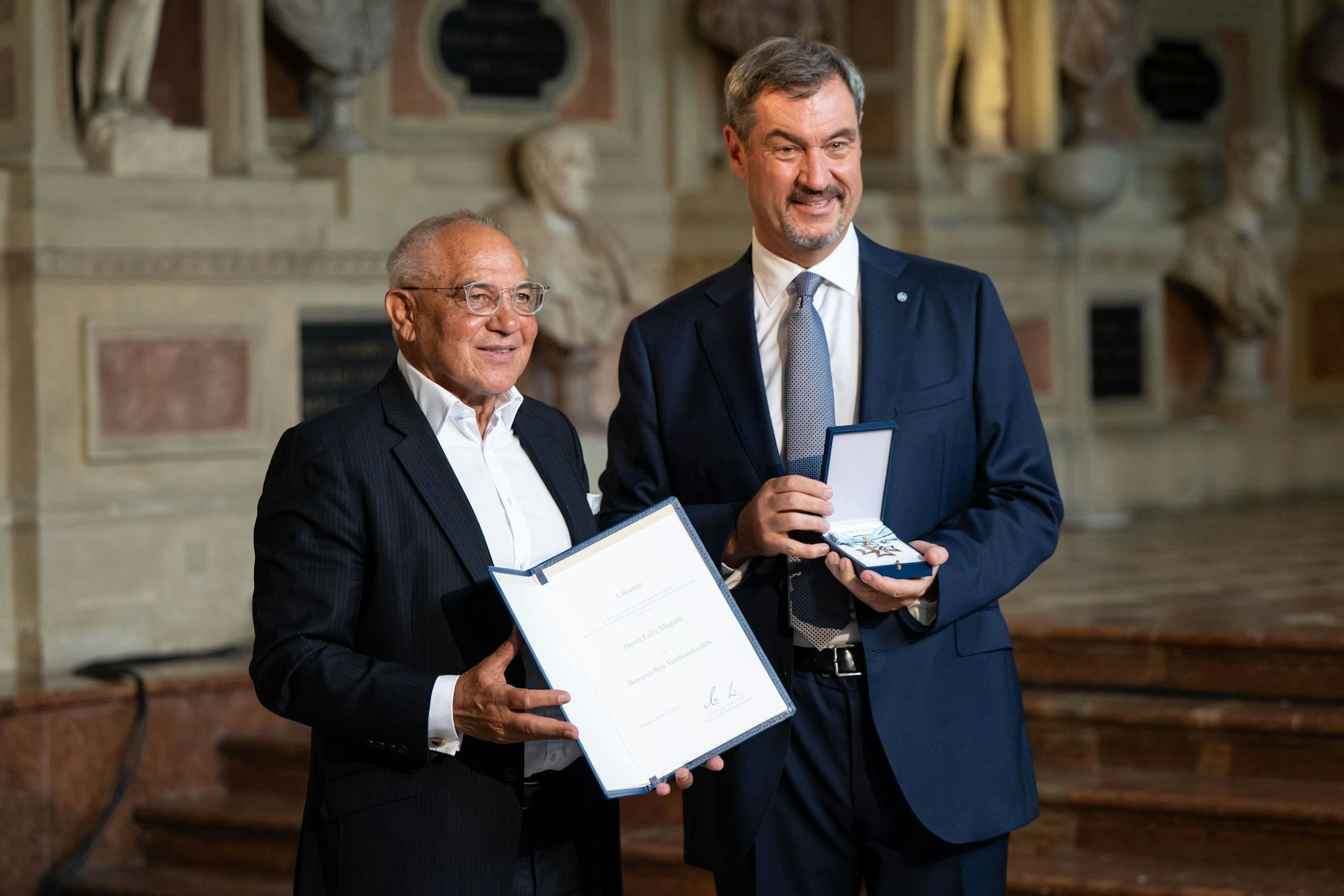 Wurde in diesem Jahr geehrt: Felix Magath (l).