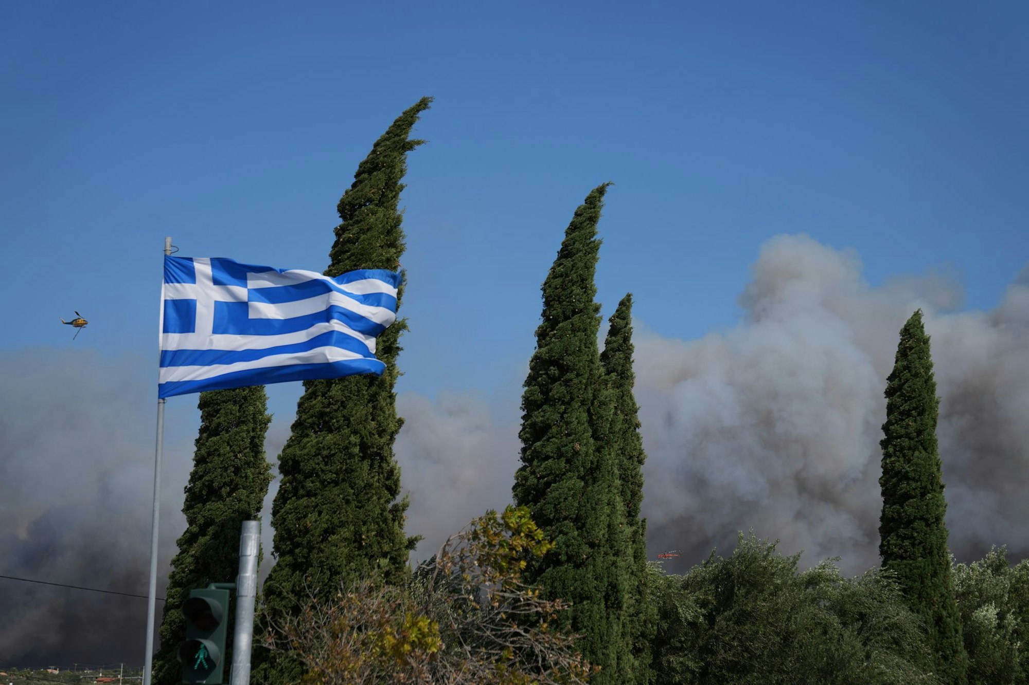 Die Behörden prüfen weiter die Ursachen der Feuer. In einer Ortschaft nahe Athen vermutet der Bürgermeister Brandstiftung.