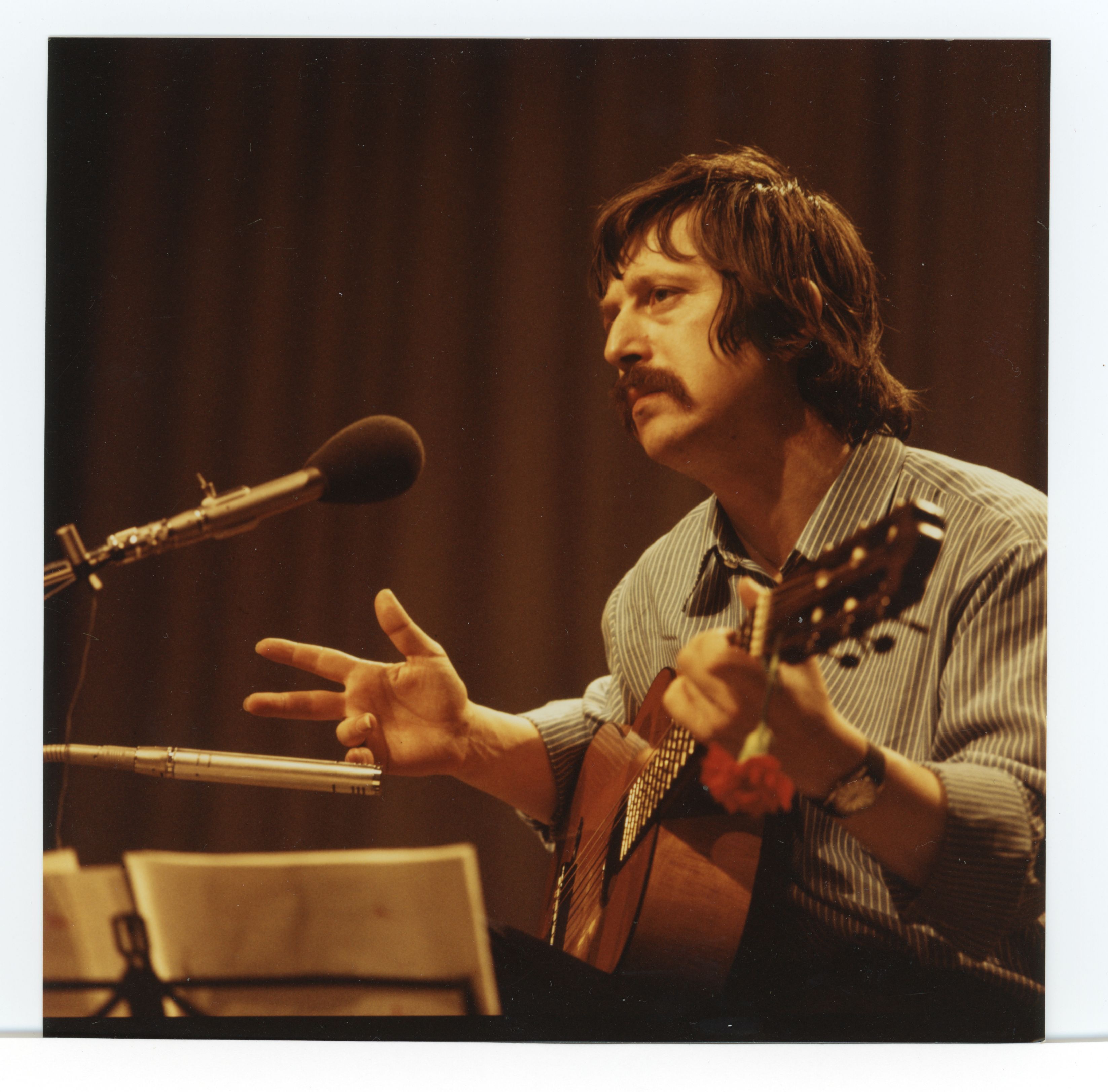 Wolf Biermann beim Kölner Konzert 1976.
