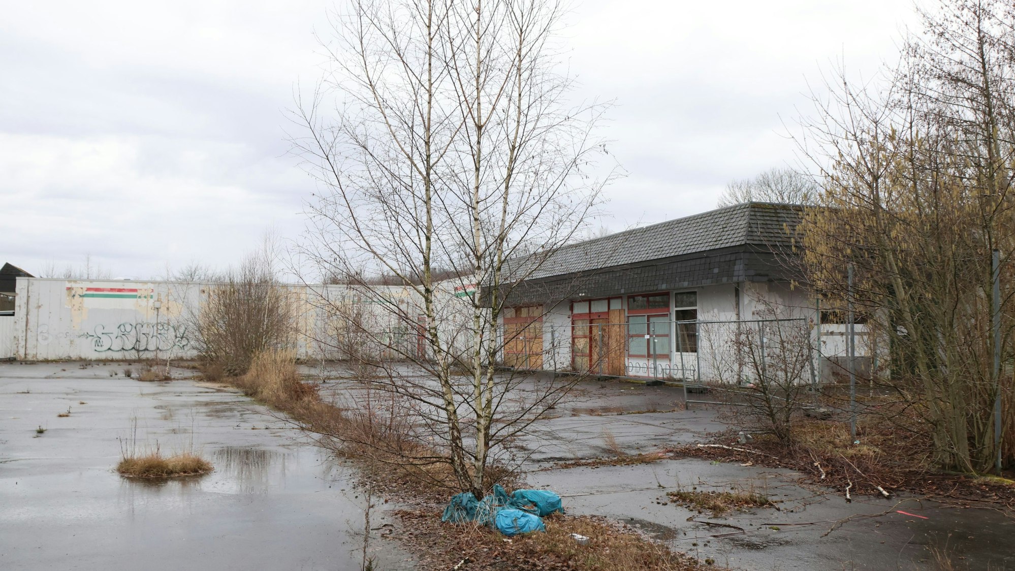 Blick auf das alter Extramarkt-Gelände in Bergneustadt.