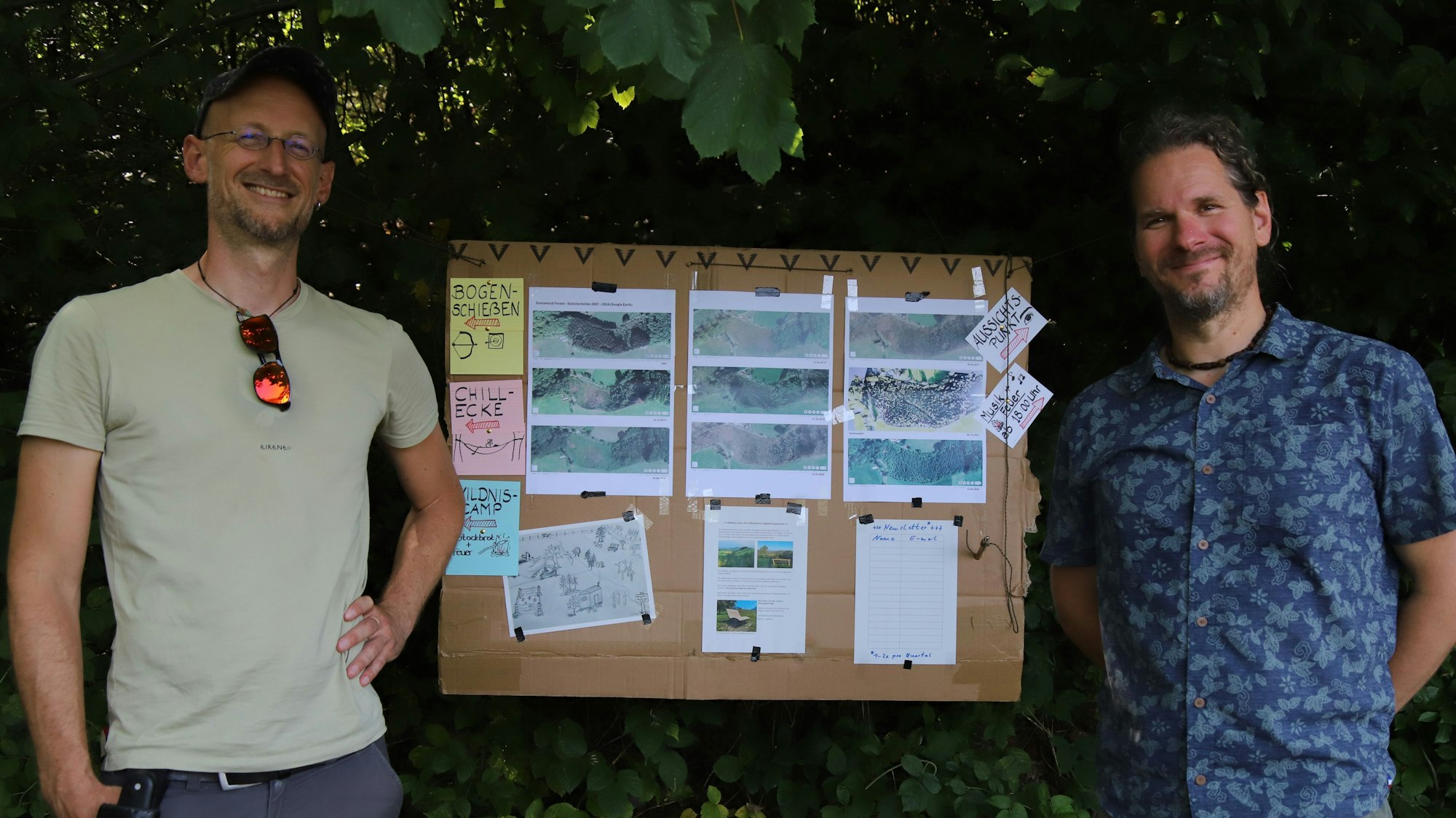 Hauke Steg und Martin Lohnecke gehören zu den drei Waldbesitzern.