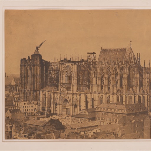 Der unvollendete Kölner Dom 1855.