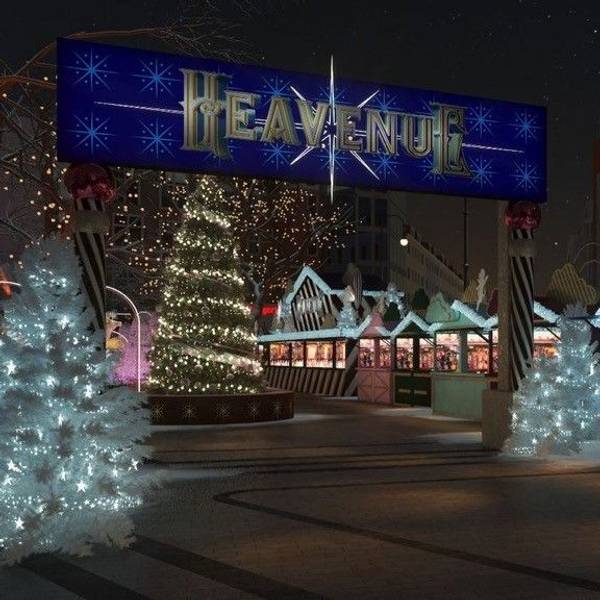 Der geplante Weihnachtsmarkt „Heavenue“ am Kölner Friesenplatz.