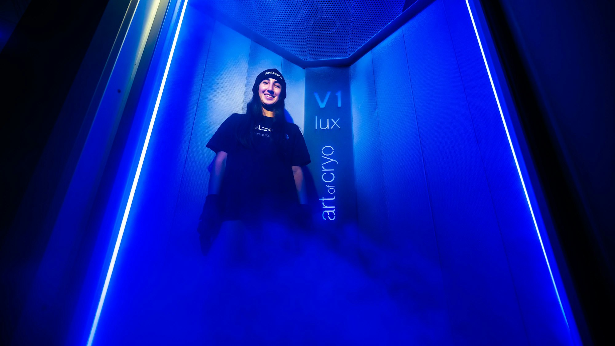 Die Coolzone-Kältekammer dürfte zu den eisigsten Orten in Köln zählen.