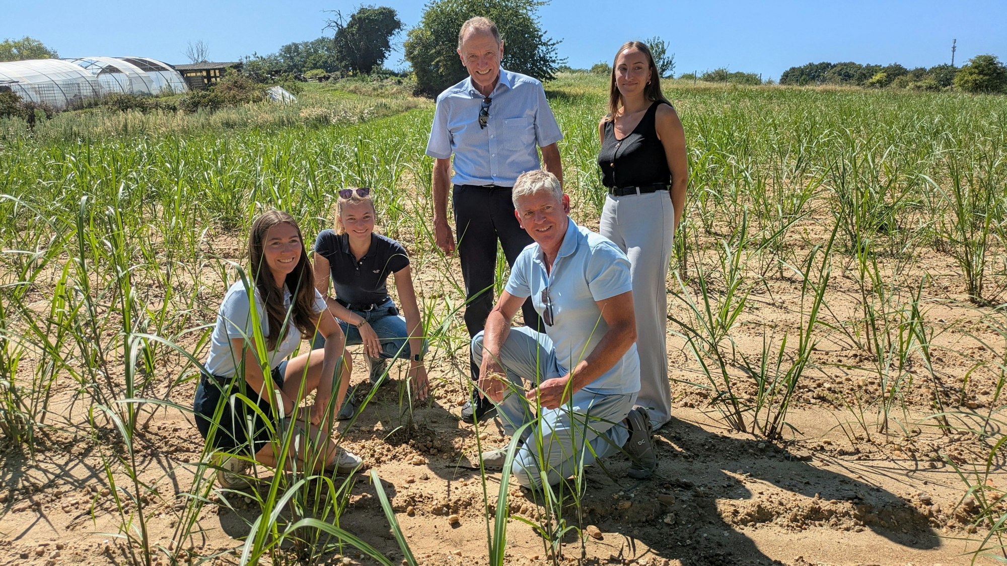 Stellten das Projekt in Roisdorf vor: Linda Dreesen, Friederike tho Seeth, Wolfgang Paulus, Robert Dreesen und Lena Sauer (v.l.).