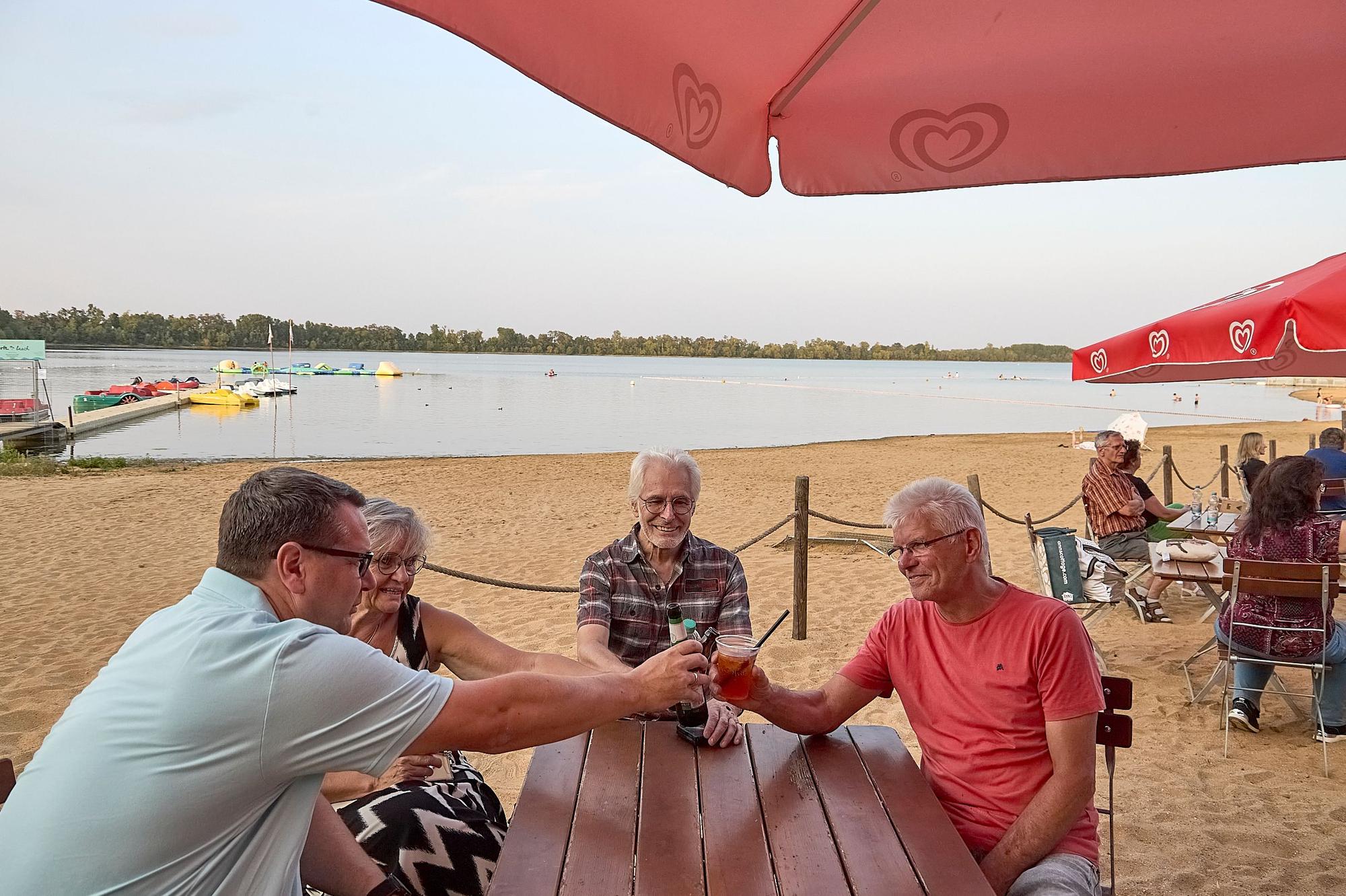 Urlaubsgefühle stellen sich am Lago Beach in Zülpich ein.