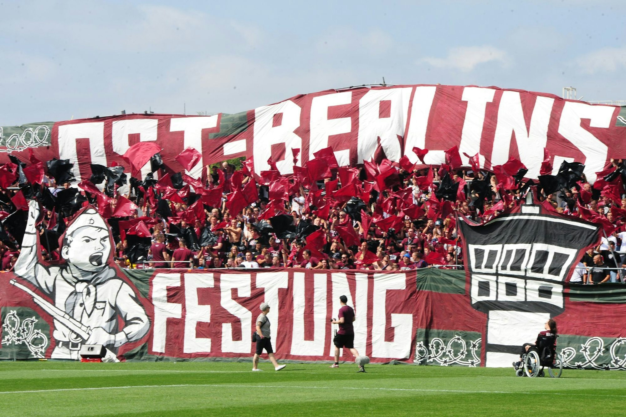 Die Berliner Anhänger sorgten für Stimmung.