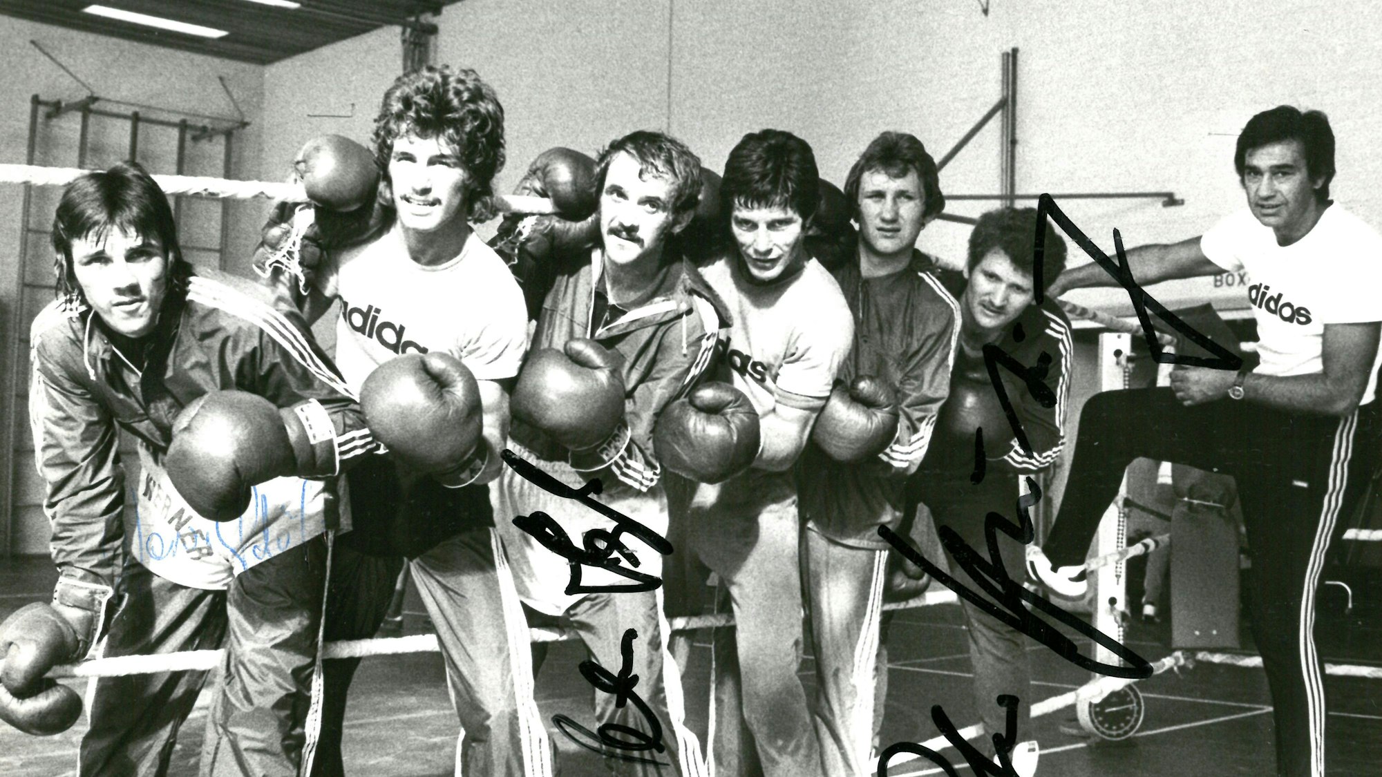 Die deutsche Box-Nationalmannschaft bereitete sich 1974 auf den Vergleichkampf gegen Kuba vor.