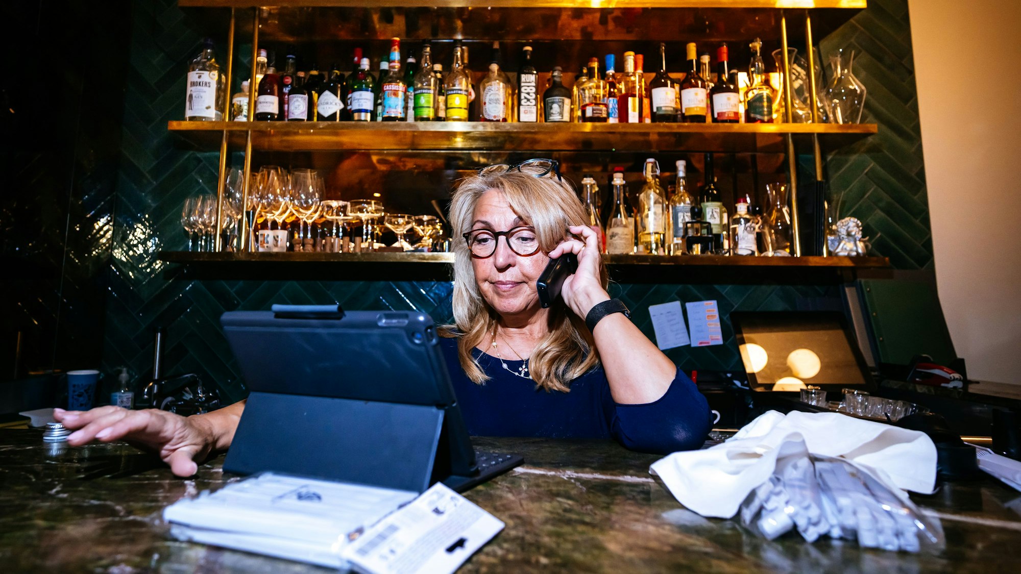 Stefania ist seit 1987 im Service des Spitzenrestaurants La Société.