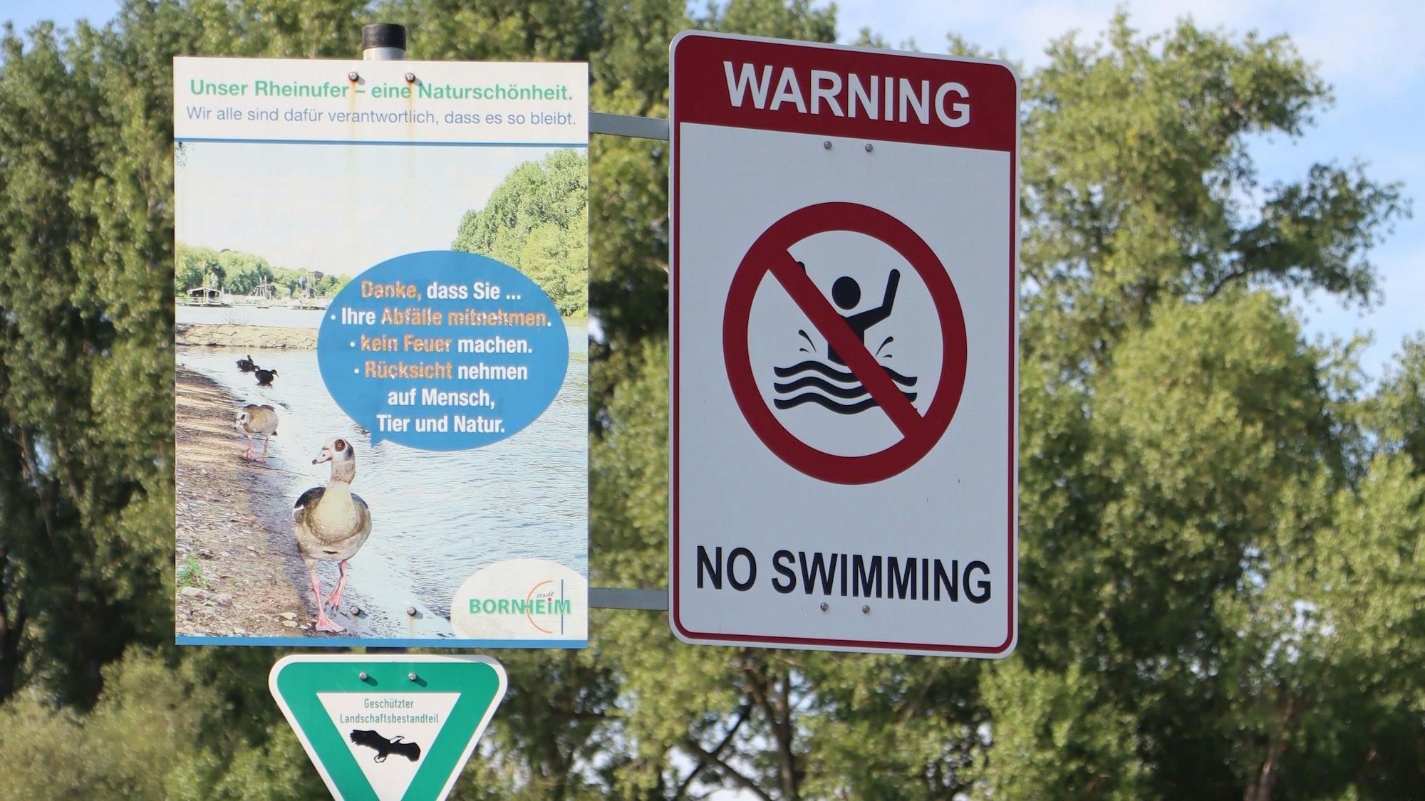 Der Bereich am Werth ist auch noch ein Naturschutzgebiet.