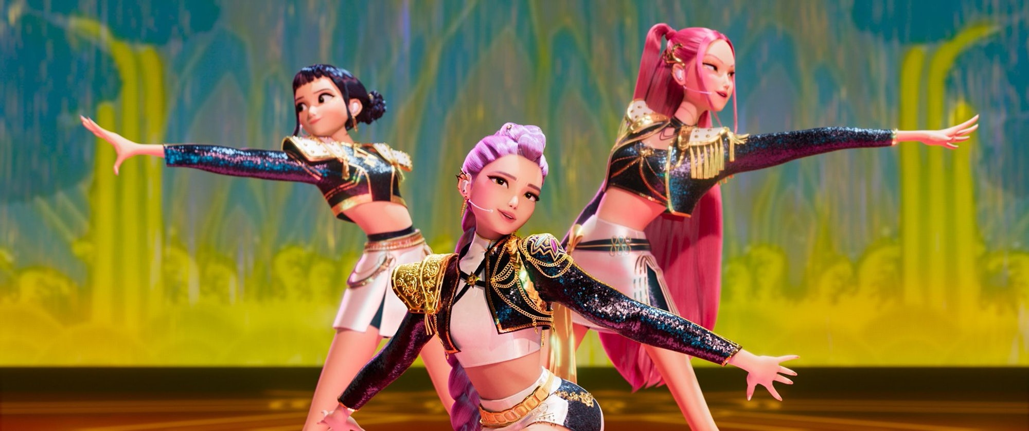 Im Netflix-Hit «KPop Demon Hunters» geht es um die Band Huntrix - hier von links nach rechts: Zoey, Rumi und Mira.