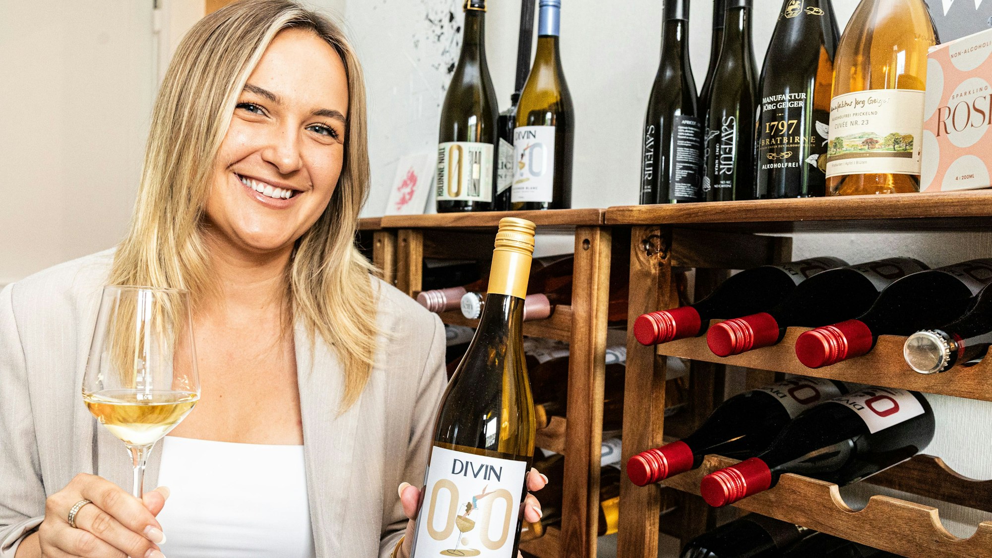 Jenny Klein ist die Gründerin des „Zero Wine Clubs“.