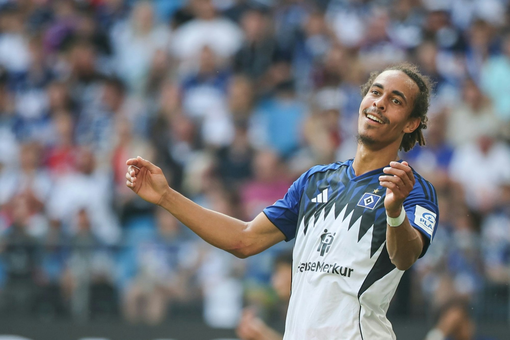 Soll neuer HSV-Anführer sein: Yussuf Poulsen (Archivbild)