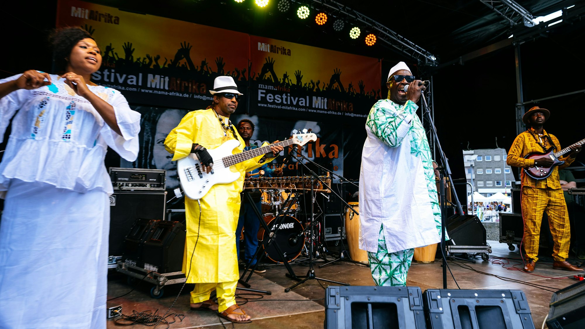 Eine der vielen Bands, die die Zuschauer am Wochenende begeisterte.