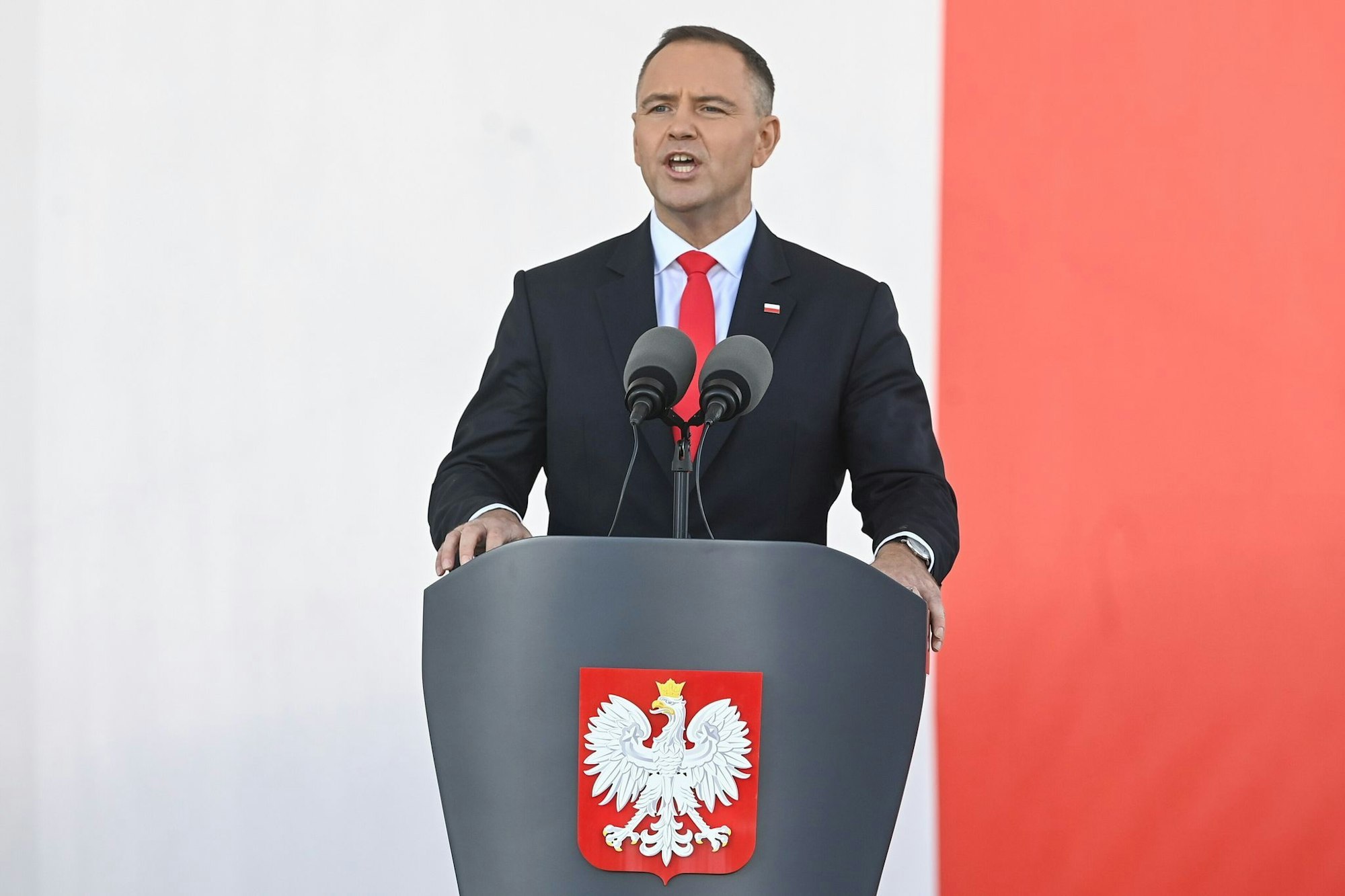 Polens rechtskonservativer Präsident Karol Nawrocki hat mit seinem Veto ein Gesetz gestoppt, dass die Zahlung von Hilfen für Ukraine-Flüchtlinge regeln soll. (Archivbild)