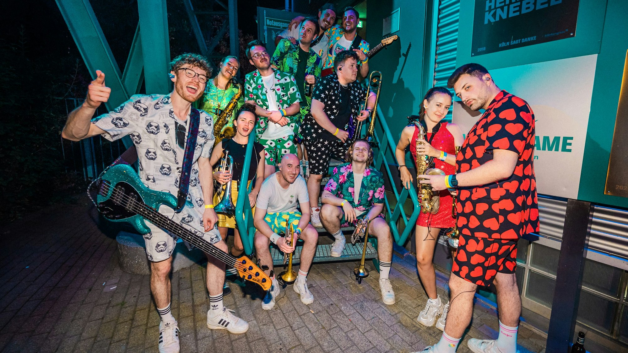 Eine Gruppe junger Musiker.