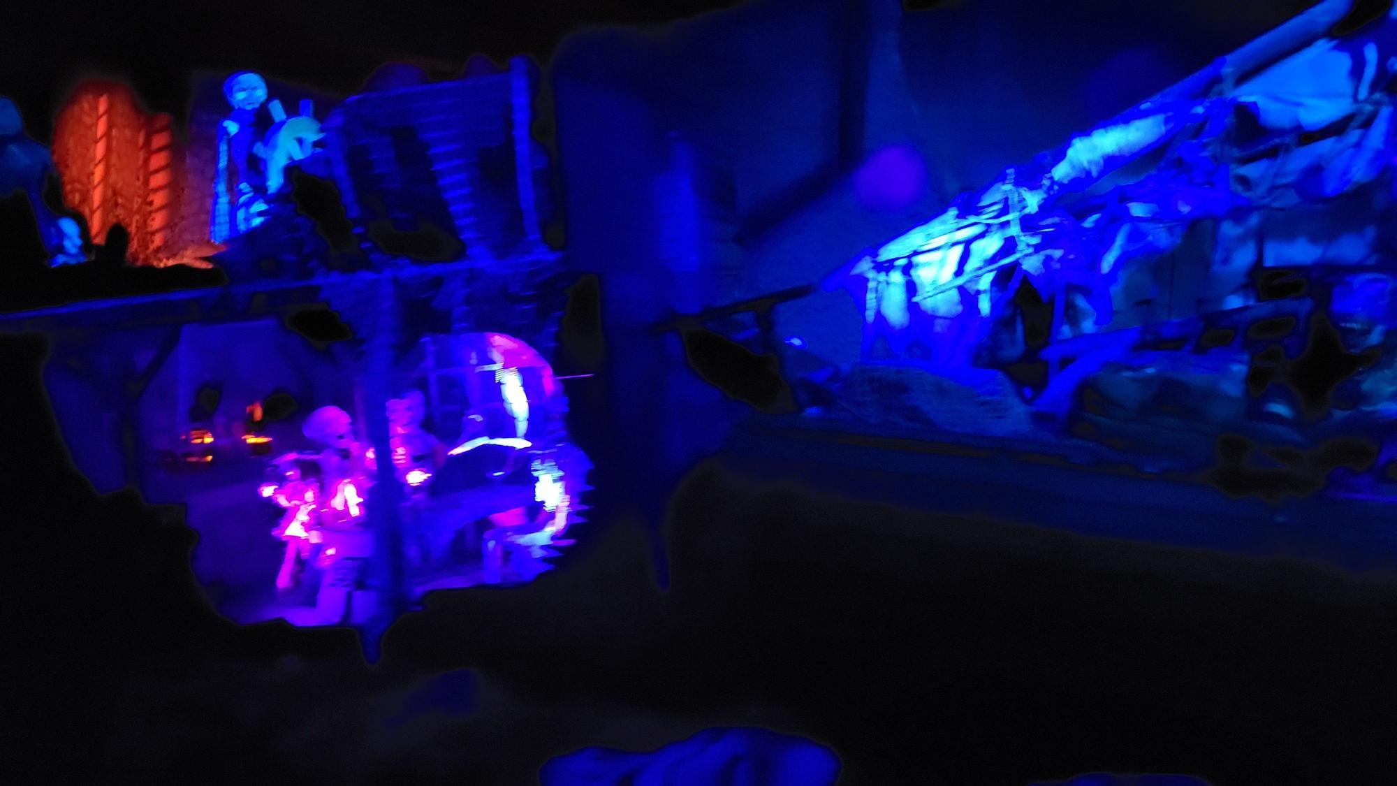 Eine Szene aus der Geister Rikscha im Phantasialand.