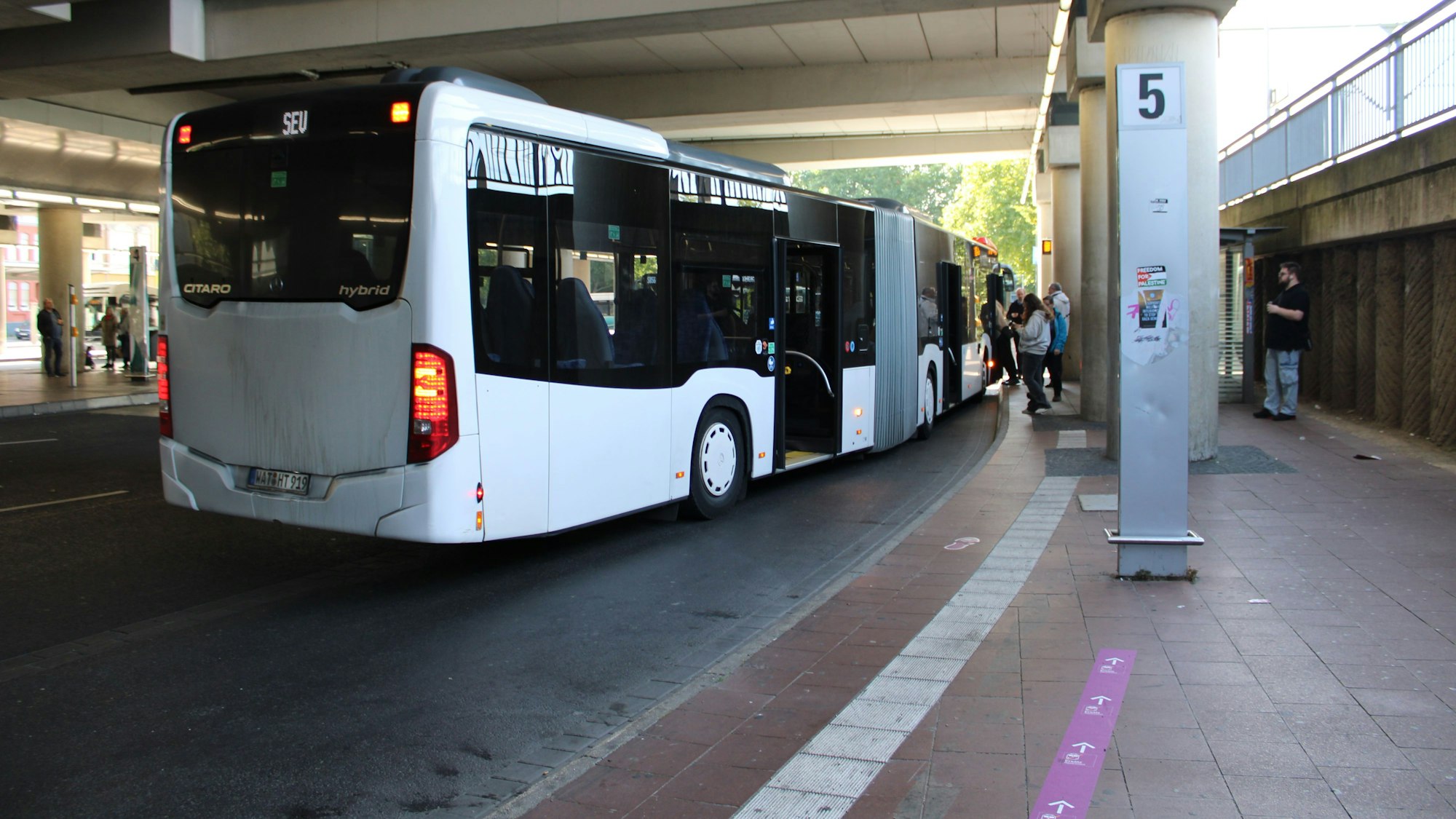 Bahnhof Siegburg/Bonn: Hier fährt der Schienenersatzverkehr am Busbahnhof ab.