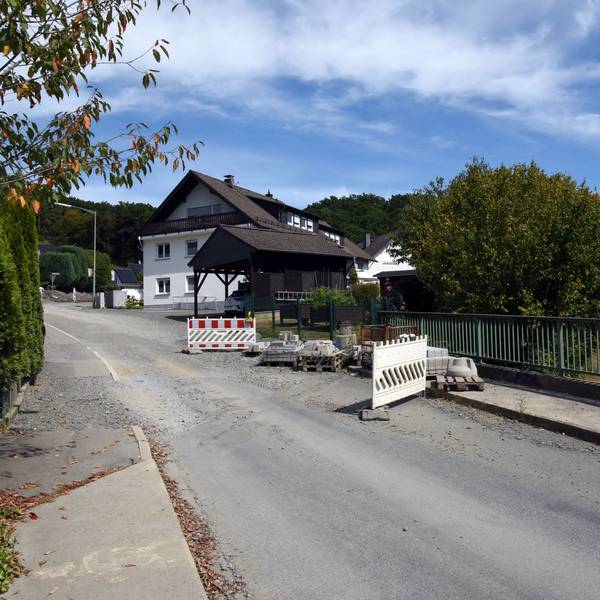 Eine verwaiste Baustelle.