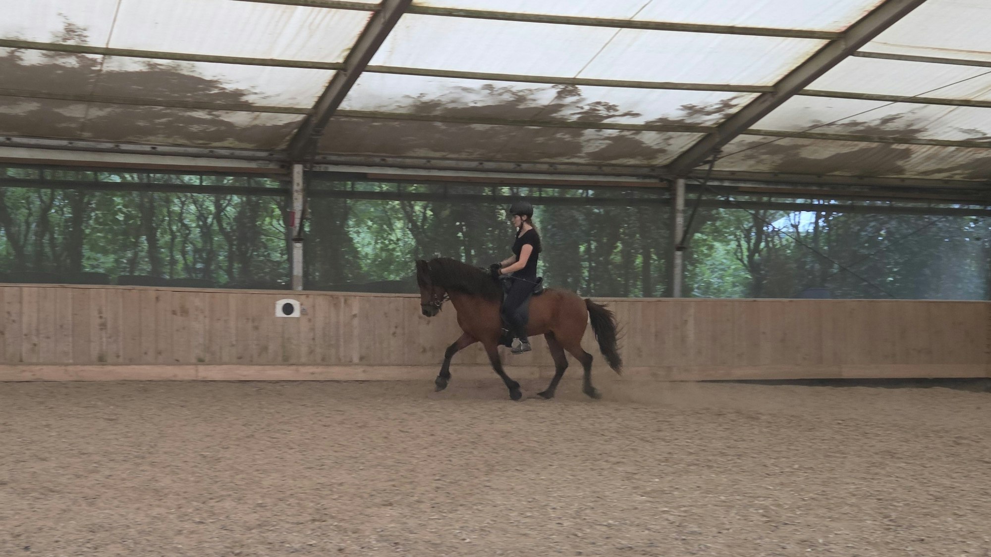 In der Halle wird einige Tage vor dem Turnier noch fleißig trainiert.