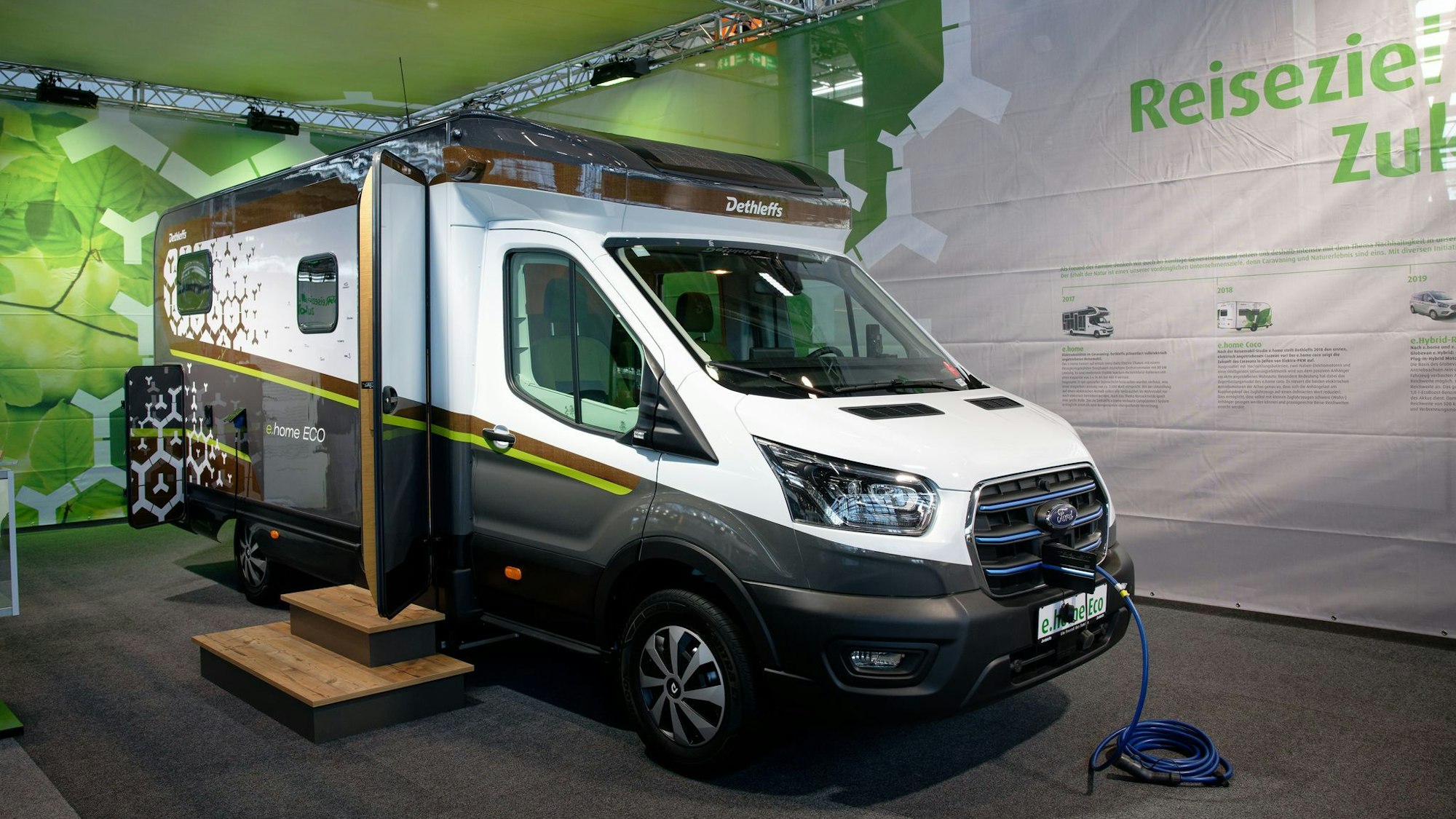 Das e.home Eco von Dethleffs ist ein Elektro-Reisemobil mit einer Reichweite von aktuell noch 240 Kilometern.