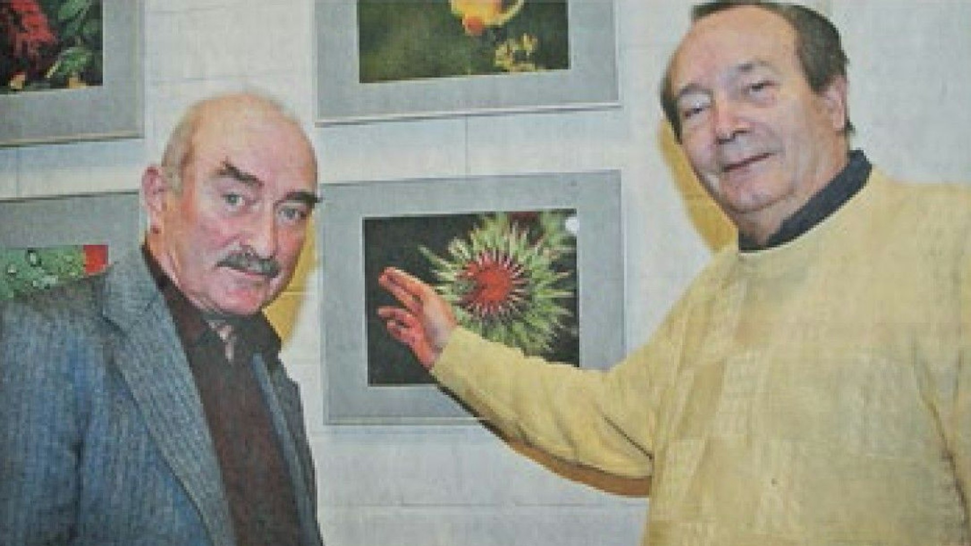 Rainer Busch (rechts) und Paul Schiefer präsentierten 2009 ihre Naturaufnahmen.