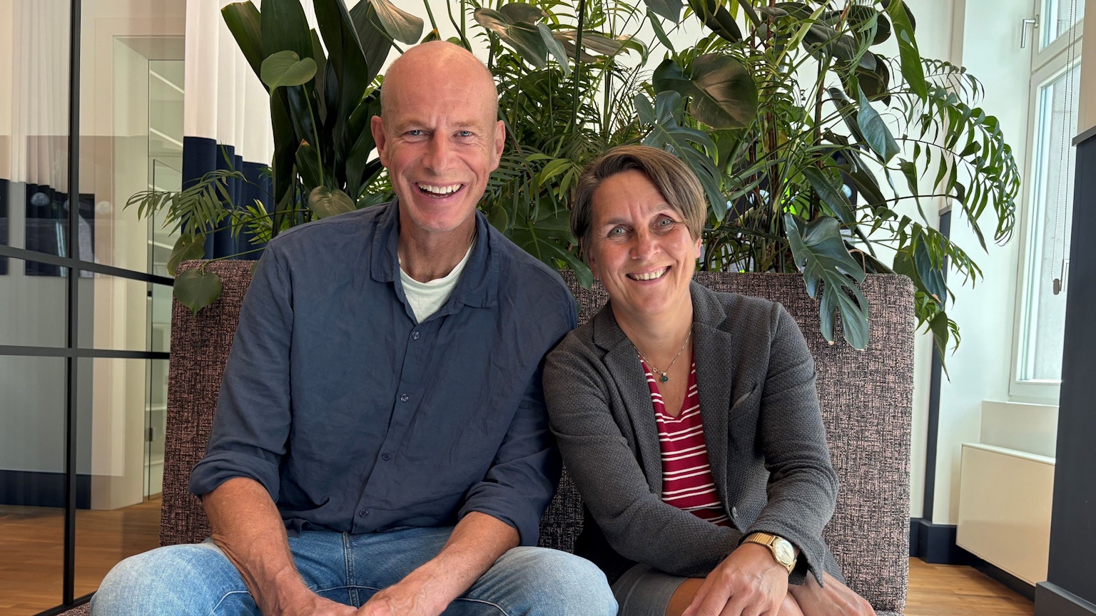 Enge Zusammenarbeit: Christina Marx (r.) und Jörn Stobbe vom Team FC.