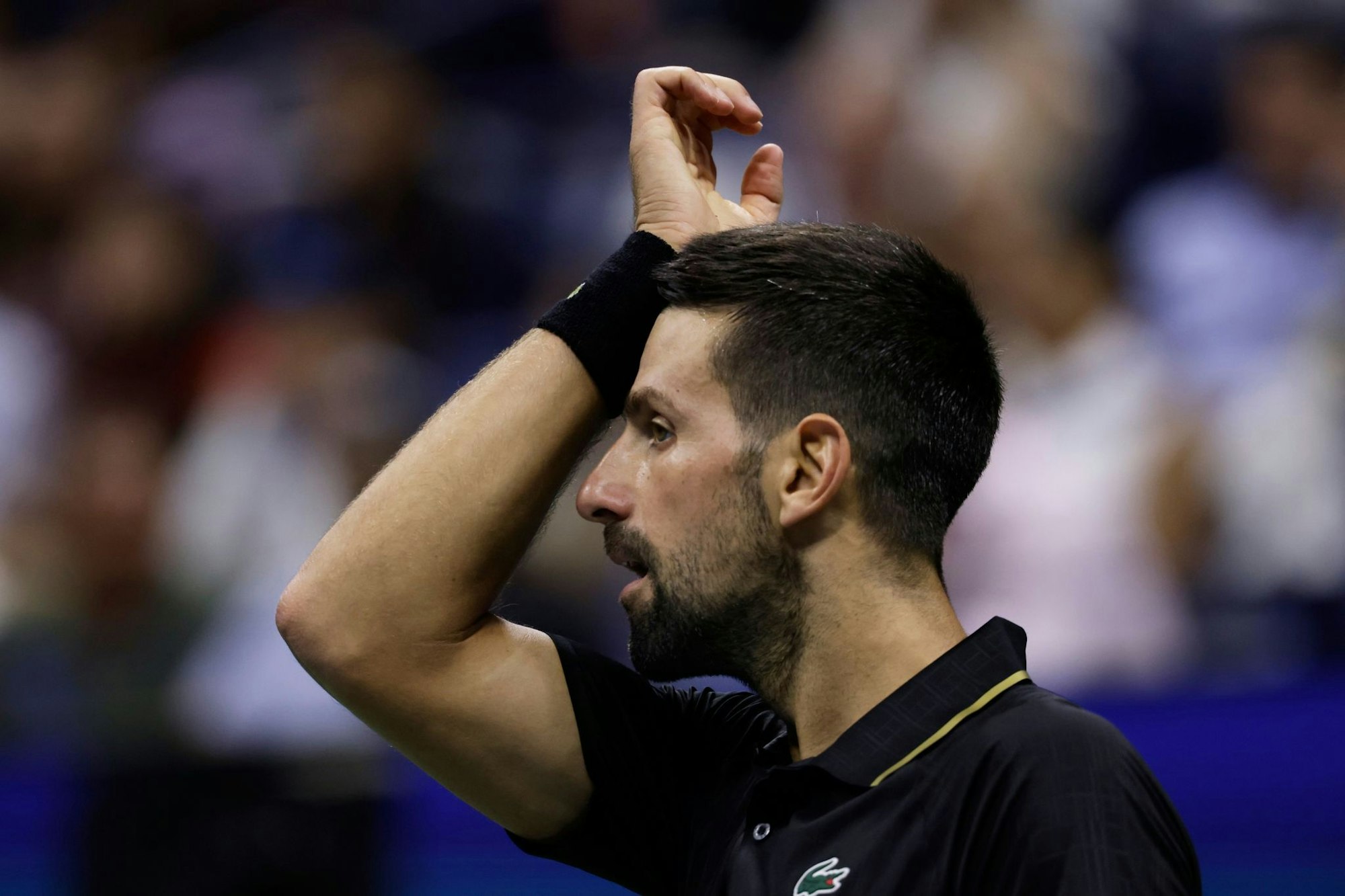 Topstar Novak Djokovic kämpft auch in New York mit körperlichen Problemen.