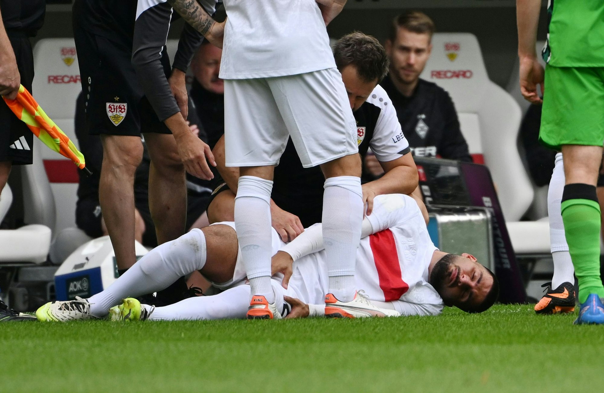 Deniz Undav konnte verletzt gegen Gladbach nicht einmal eine halbe Stunde spielen.