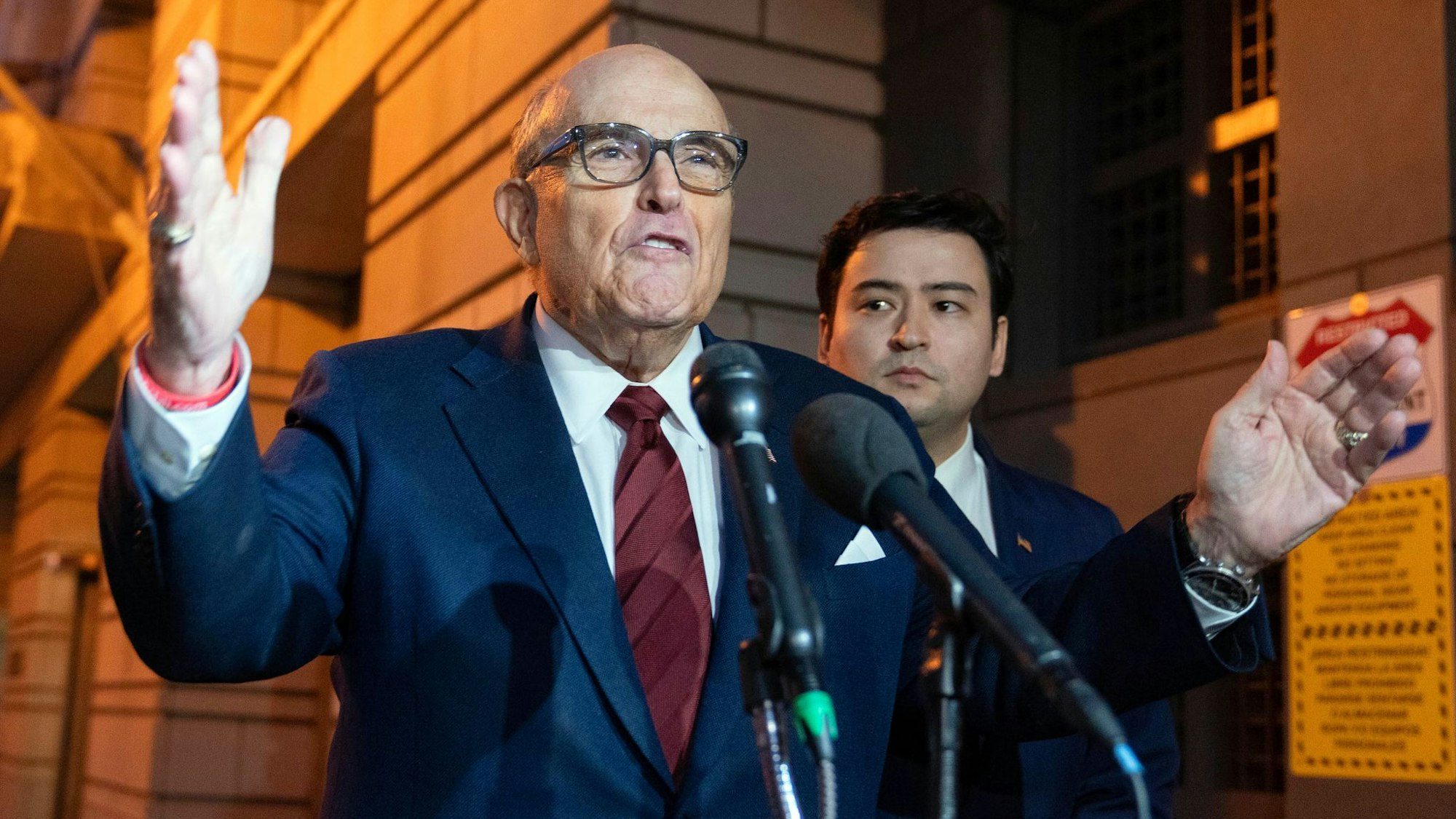 Der Ex-Bürgermeister von New York liegt laut einem Sprecher im Krankenhaus (Archivbild).