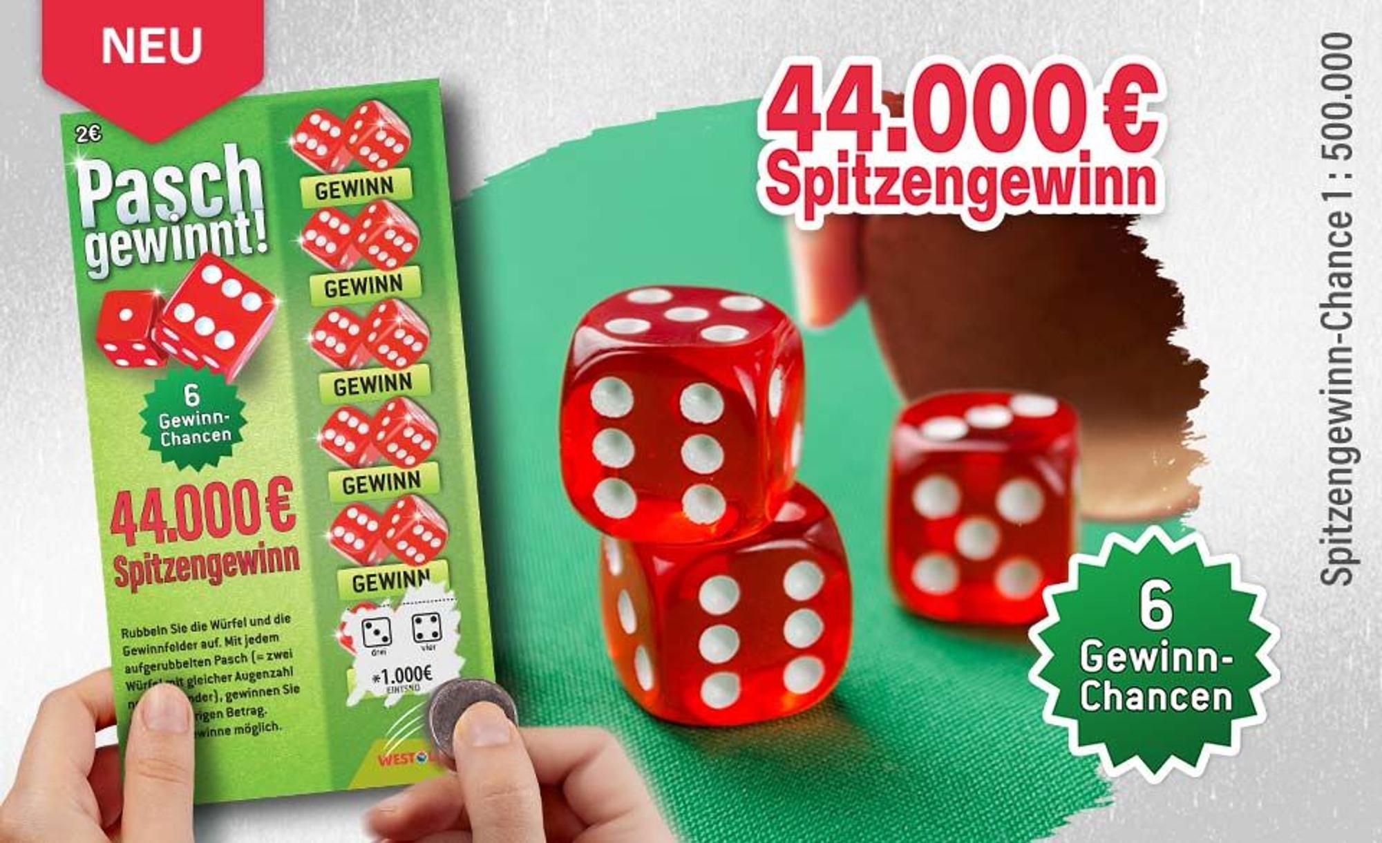 Neues WestLotto-Rubbellos: Pasch gewinnt!