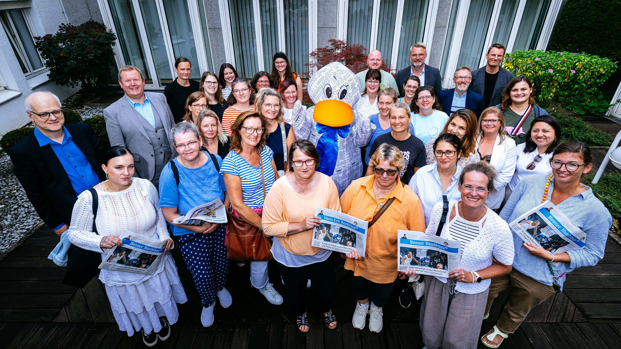 Paula Print besucht die Kreissparkasse am Neumarkt