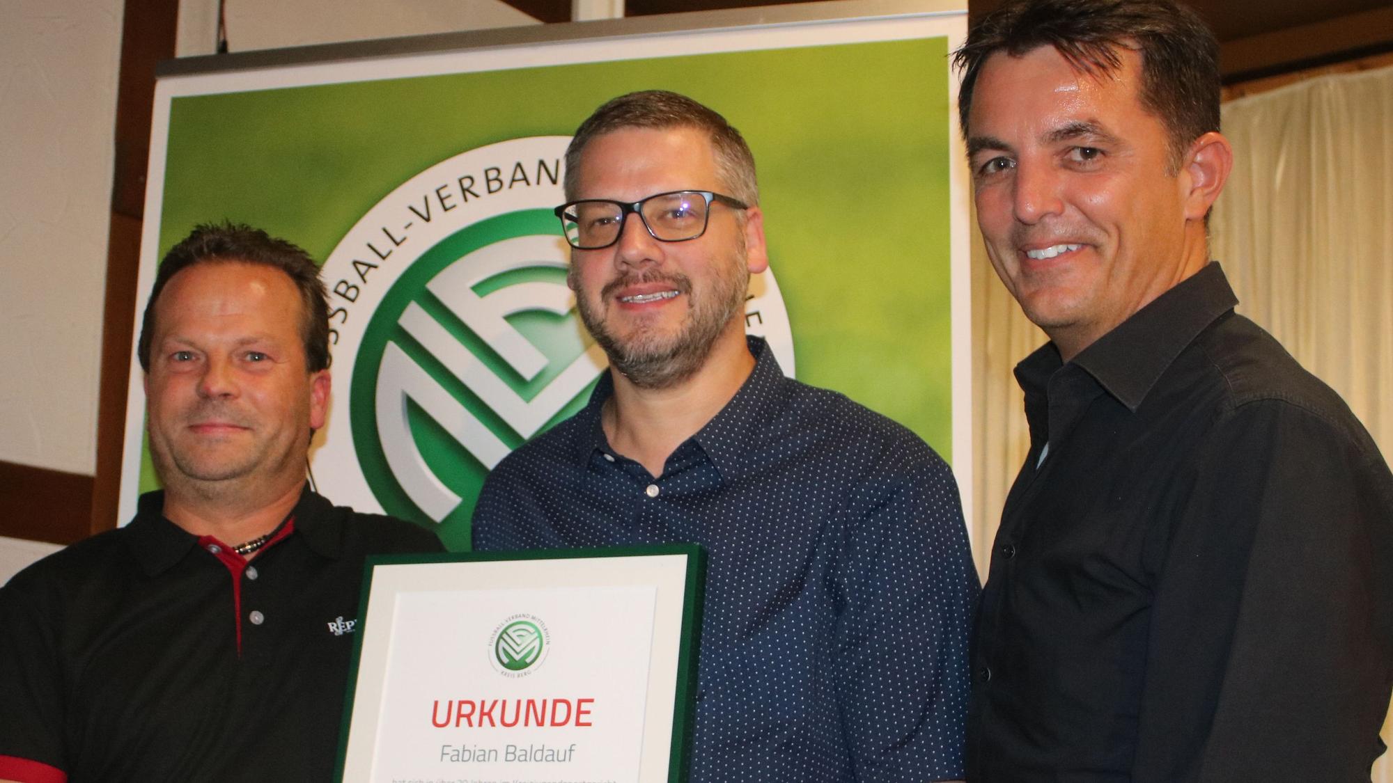 Gruppenbild v.l. Thomas Engelberth, Fabian Baldauf und Tim Wessels.