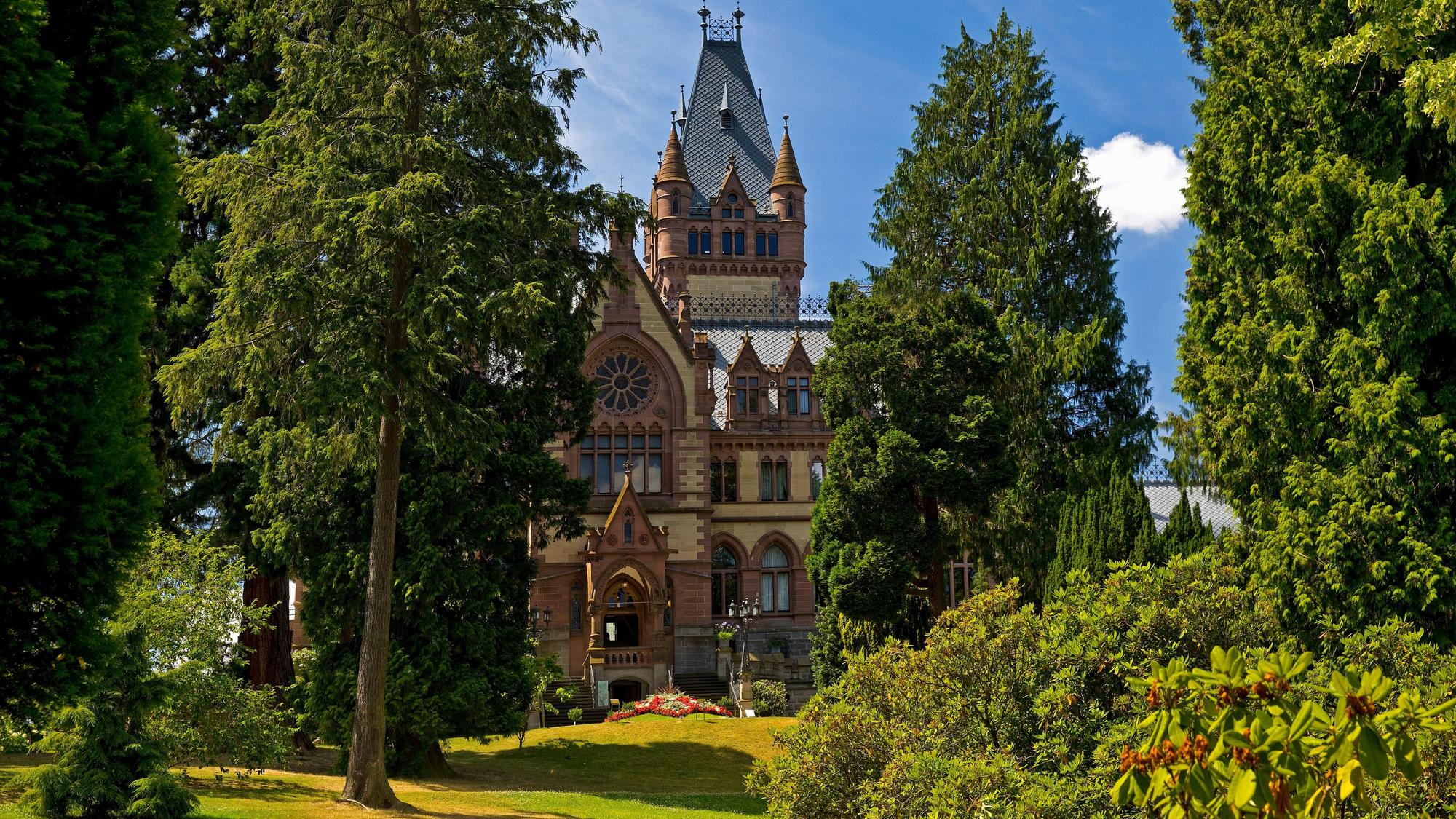 Im Garten auf Schloss Drachenburg wird die Expertise erfolgen.