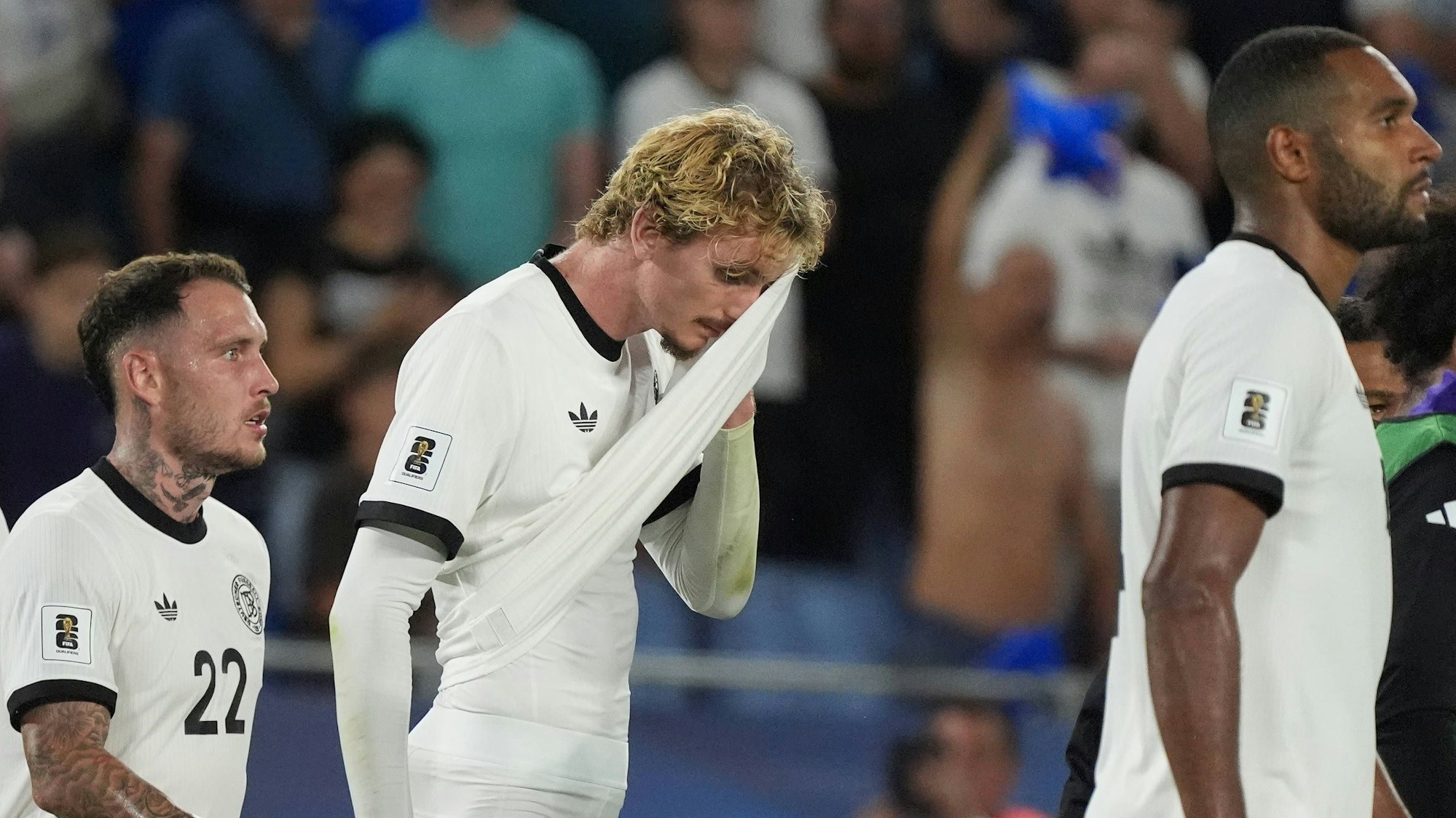 Nick Woltemade Deutschland Germany, 11 enttäuscht - Bratislava 04.09.2025: Slowakei vs. Deutschland