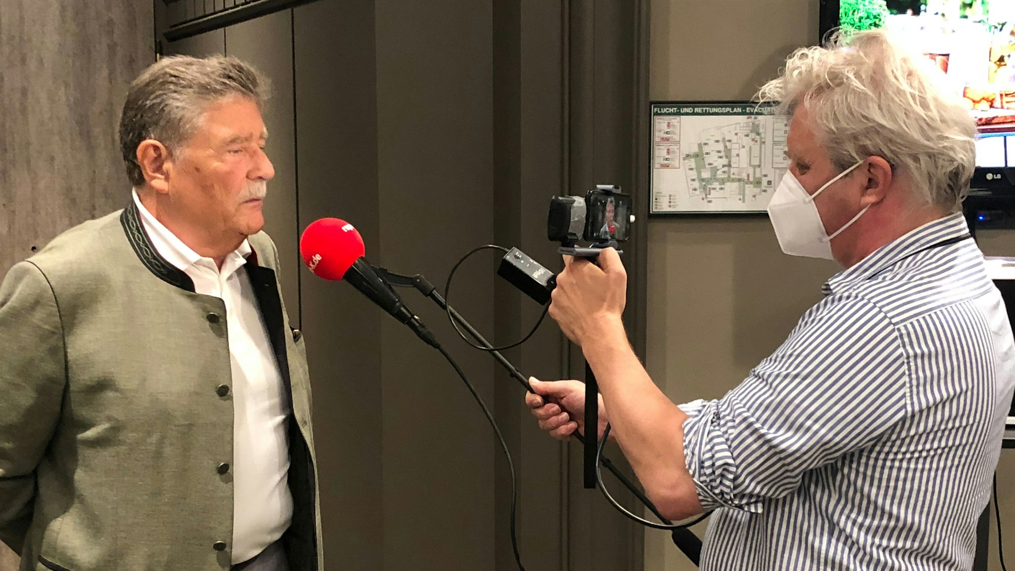 Andi Goral im Interview mit Fritz Schramma im Jahr 2021.