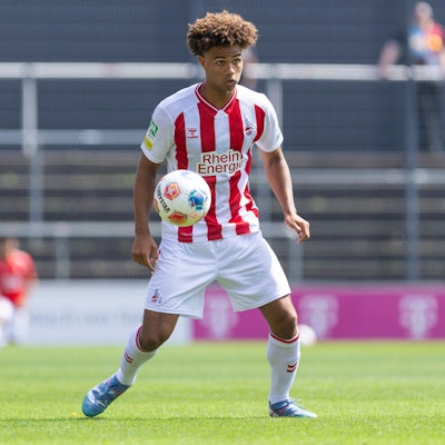 Regionalliga West: 1. FC Köln U21, U 21 - Sportfreunde Siegen, 17.08.2025 Neo Telle 1. FC Köln U21, 17. Regionalliga West, 1. FC Köln U21 - Sportfreunde Siegen, 4. Spieltag, am 17.08.2025, Franz-Kremer-Stadion, Köln *** Regionalliga West 1 FC Köln U21 Sportfreunde Siegen, 17 08 2025 Neo Telle 1 FC Köln U21, 17 Regionalliga West, 1 FC Köln U21 Sportfreunde Siegen, 4 Matchday, on 17 08 2025, Franz Kremer Stadium, Cologne Copyright: xBEAUTIFULxSPORTS/Meuselx