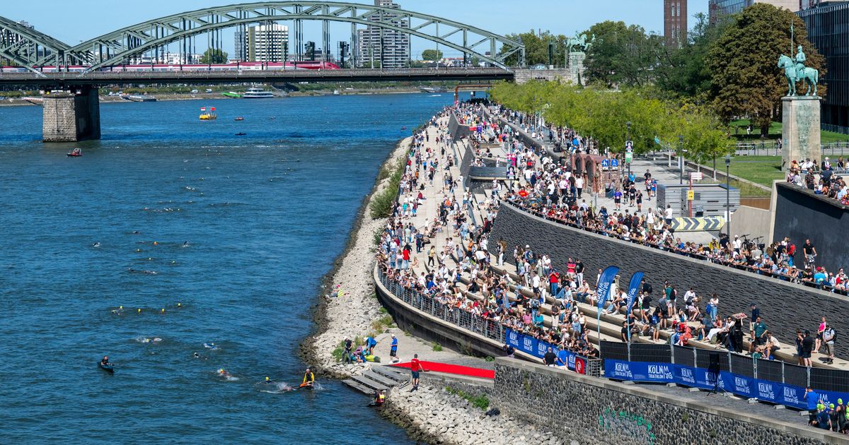 Strecke, Sperrungen, Zuschauer: Köln-Triathlon läuft – das müssen Sie ...