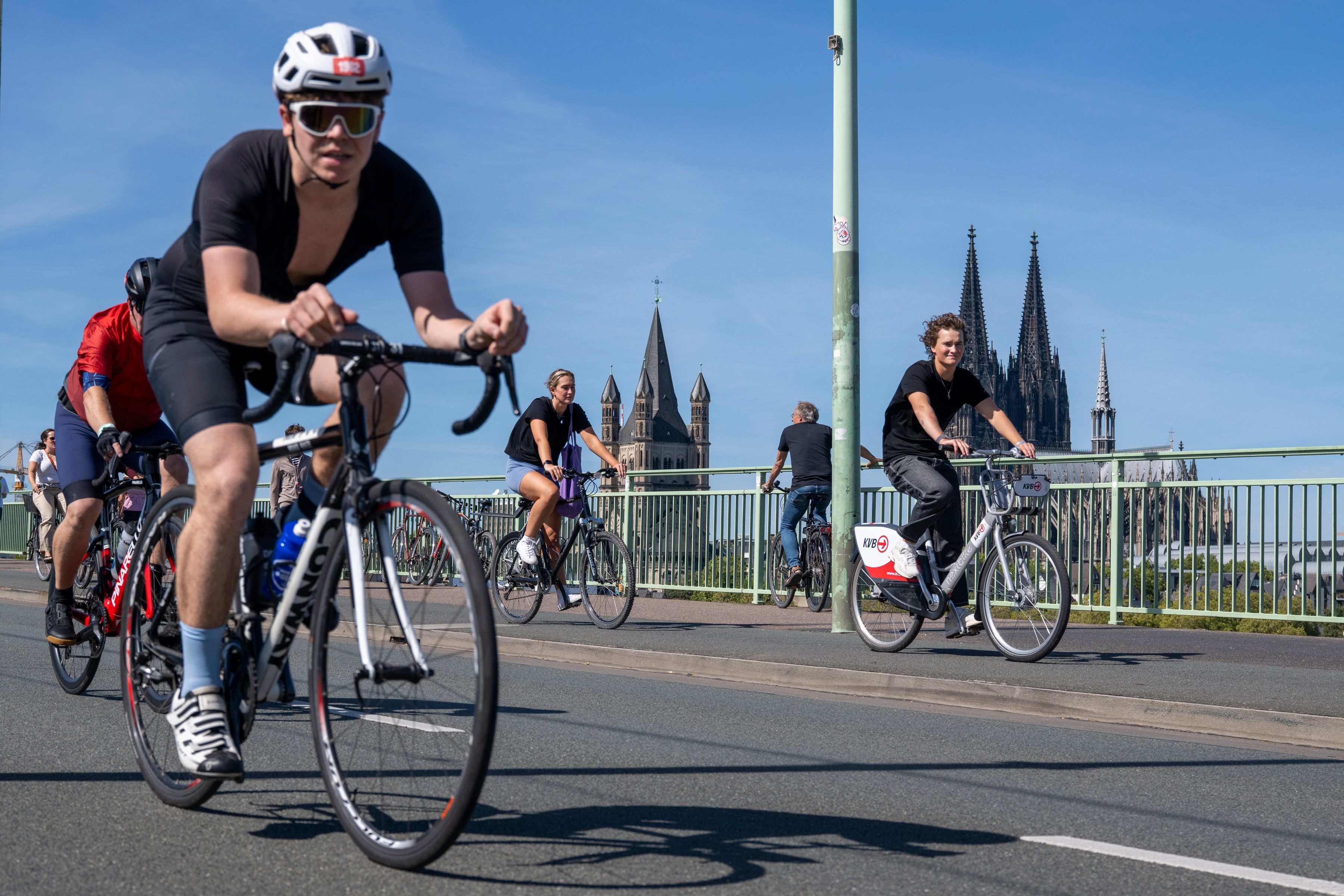 Zweite Disziplin ist das Radfahren.
