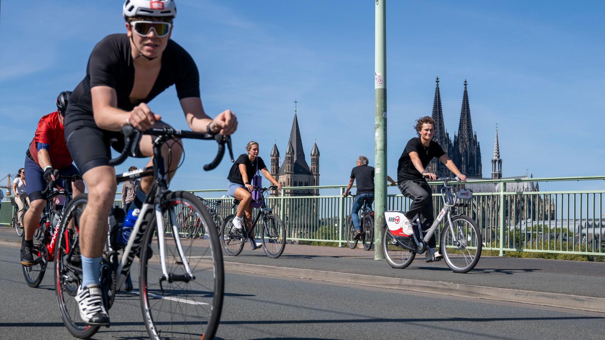 Zweite Disziplin ist das Radfahren.