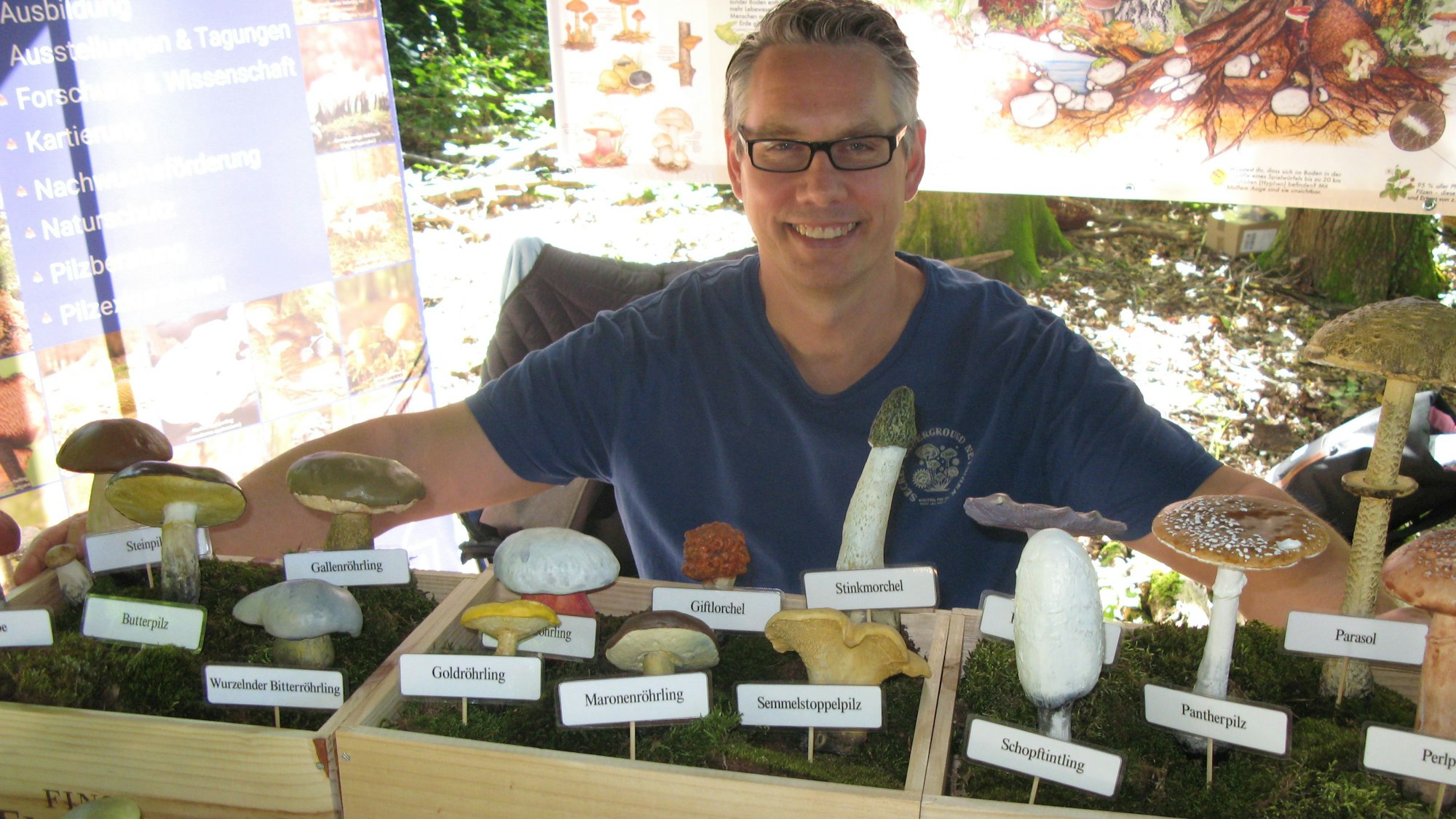 Wissenswertes über Pilze war am Stand von Henning Korte und seiner Frau Melanie Korte zu erfahren.
