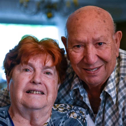 Zu sehen sind Lieselotte und Calogero La Greca.