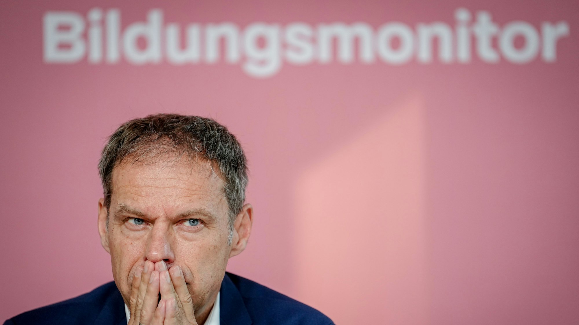 Berlin: Thorsten Alsleben gibt eine Pressekonferenz zum Bildungsmonitor der Initiative Neue Soziale Marktwirtschaft (INSM).