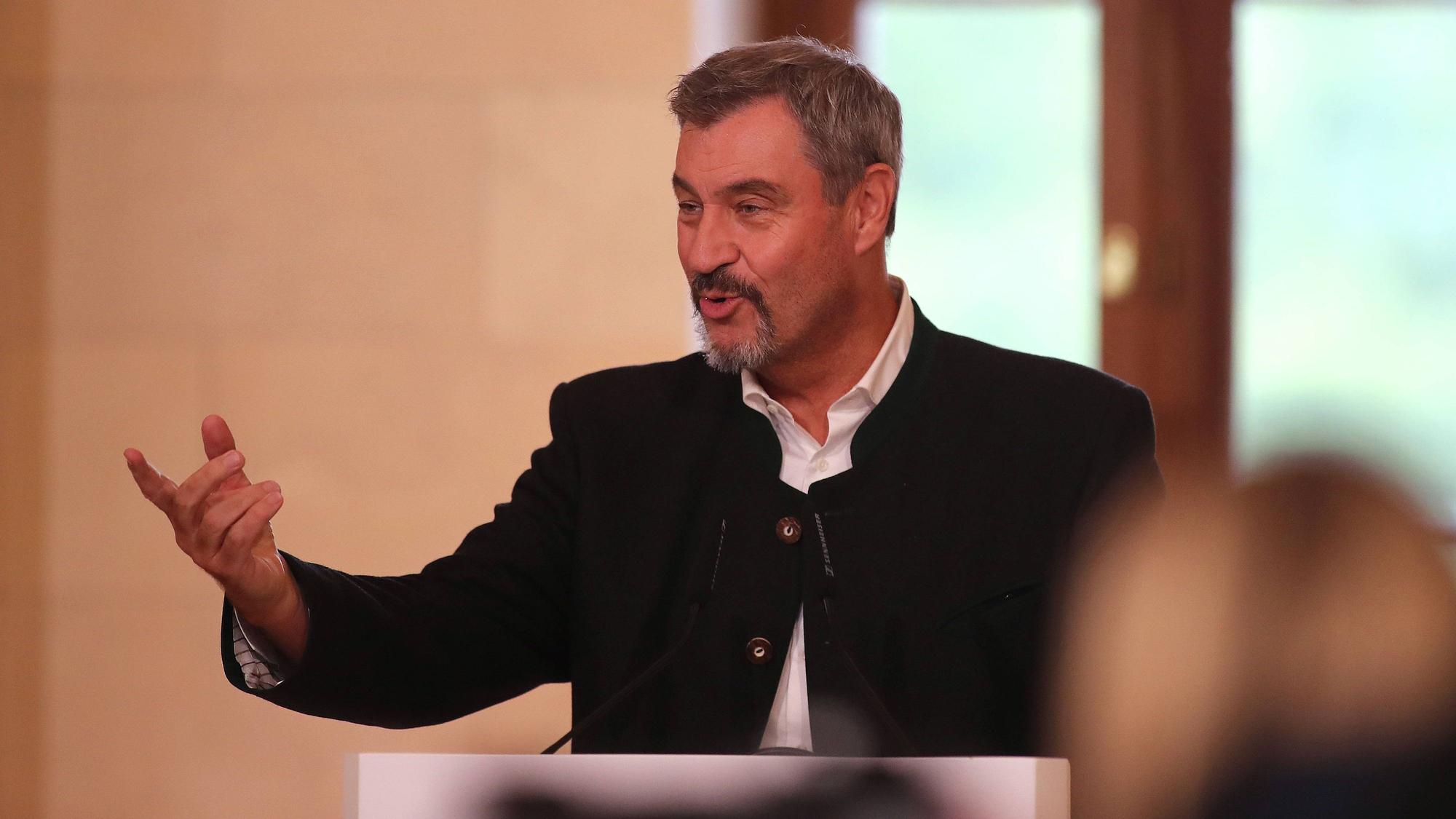 Dr. Markus Söder, Bayerischer Ministerpräsident in der Bayerischen Staatskanzlei.
