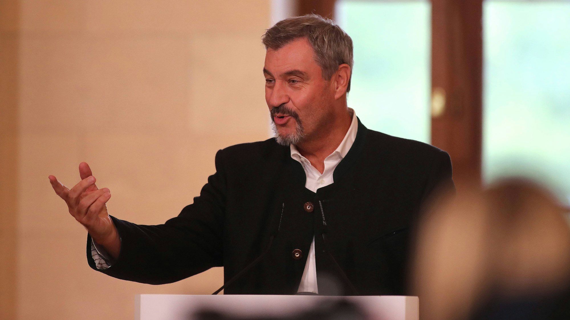 Dr. Markus Söder, Bayerischer Ministerpräsident in der Bayerischen Staatskanzlei.