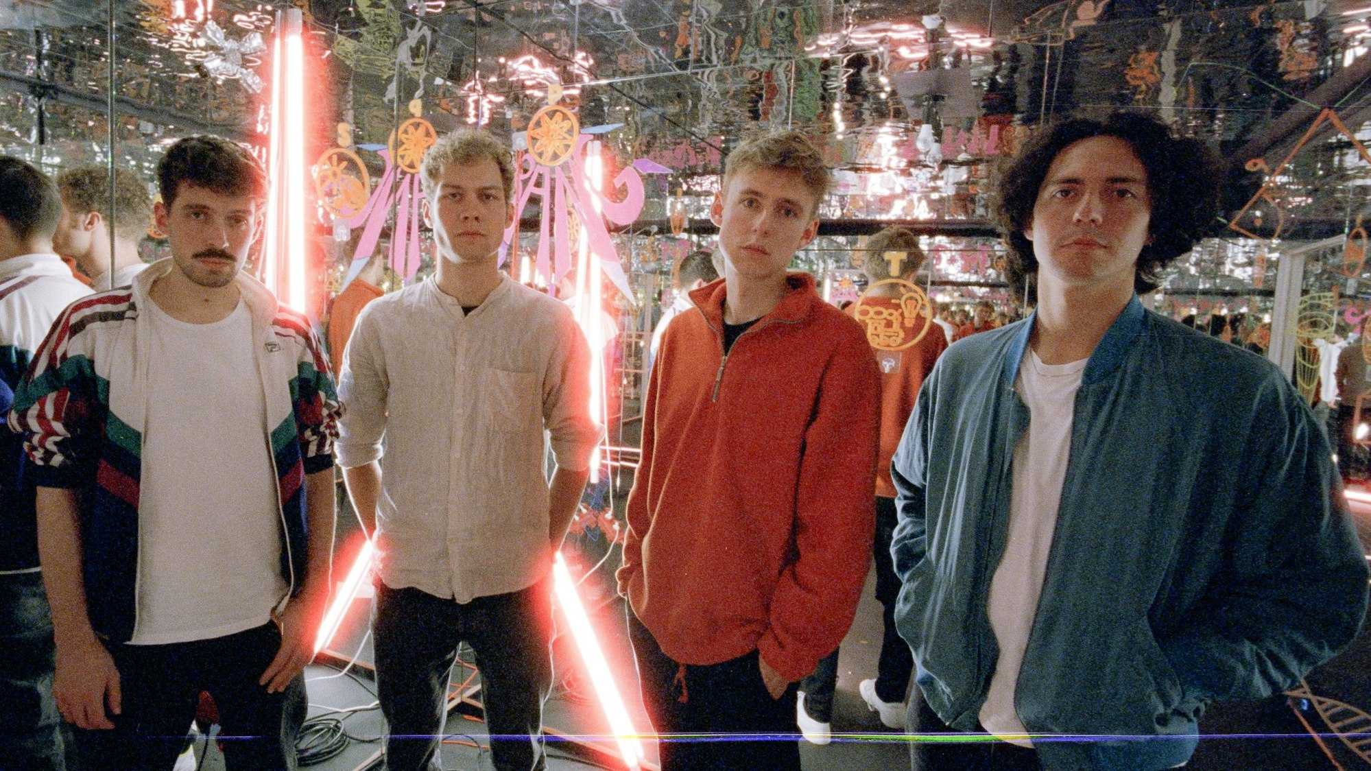 Die Bandmitglieder von Flora Chroma (vl.) Florin, Yannik, Dominik und Leander