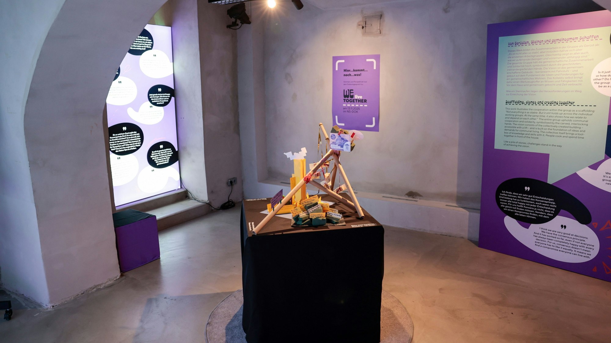 Diese Kollage haben Mitglieder des Vereins tausendsechs erarbeitet, der ein solidarisches Wohnprojekt in Dellbrück betreibt.